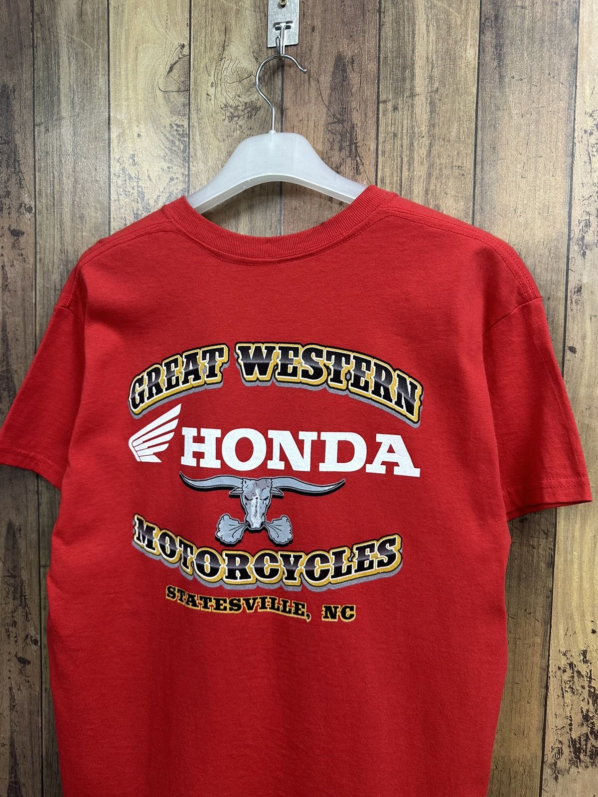Honda Honda Great Western Motorcycles Tshirt A265 Size US M / EU 48-50 / 2 - 2 Thumbnail