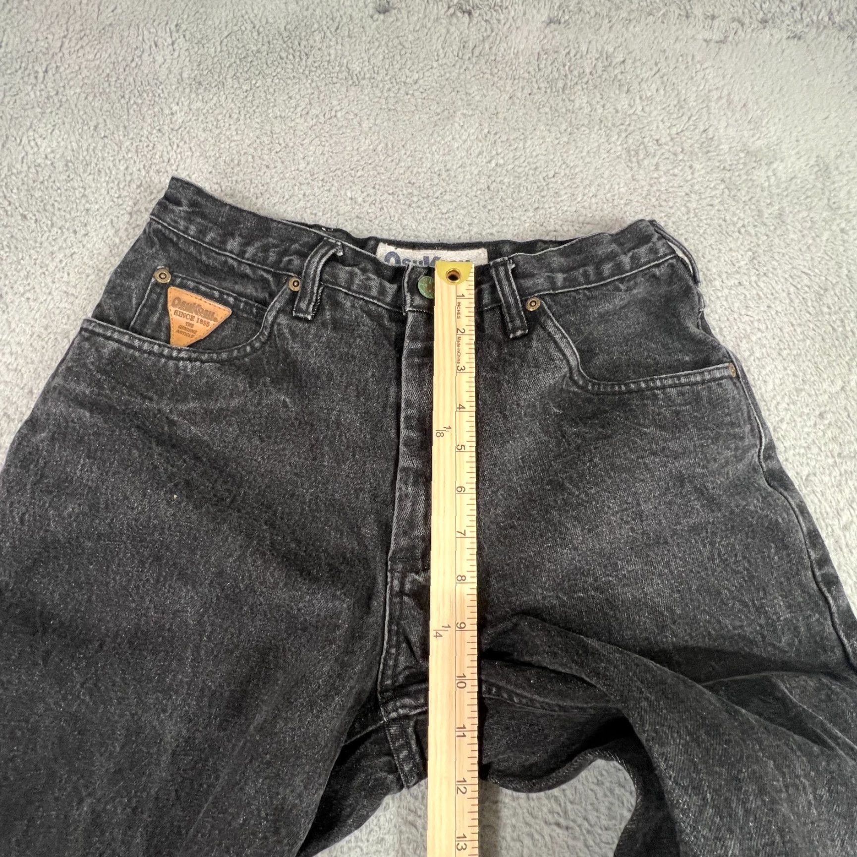 Vintage VINTAGE OshKosh B'gosh Jeans 32x32 Black Denim Straight Leg Mens Size US 32 / EU 48 - 4 Thumbnail