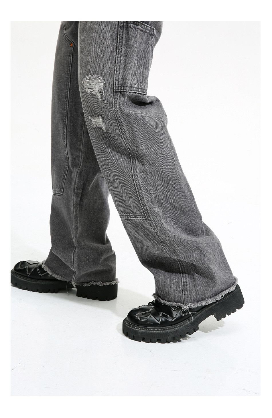 Jean × Vintage urban skate hiphop carpenter damaged jeans Size US 30 / EU 46 - 8 Thumbnail