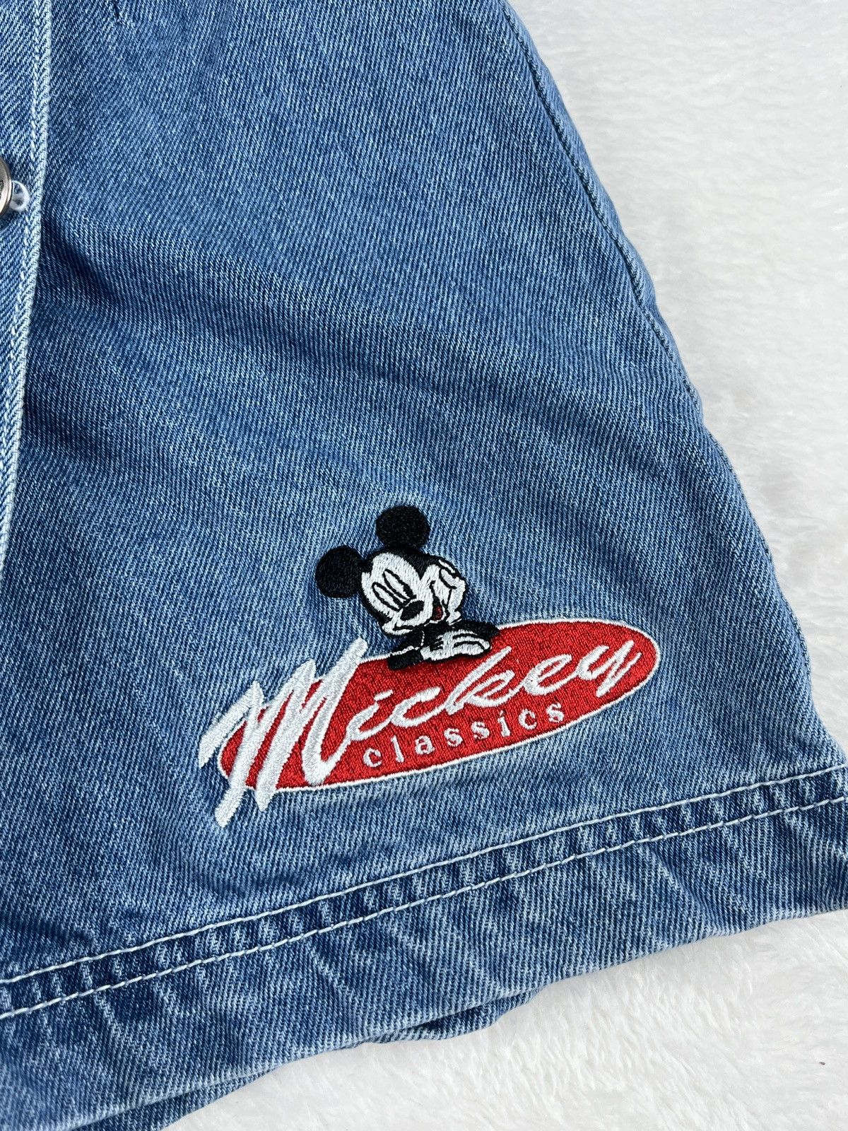 Disney Disney Mickey Unlimited Vintage 90s Denim Skort Blue Size 3 Size 26" / US 2 / IT 38 - 2 Thumbnail