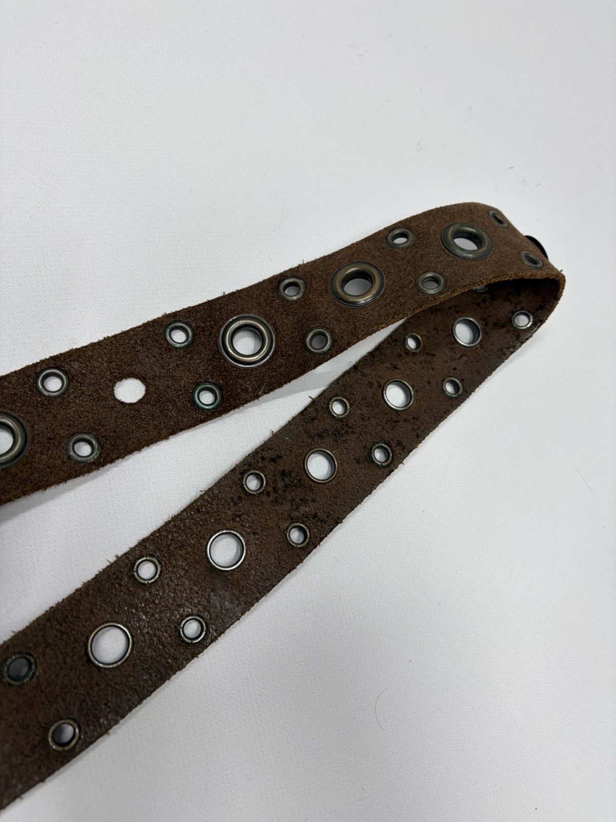 Hysteric Glamour Vintage Y2K Rhinestones Like Number Nine Punk Leather Belt Size 34 - 21 Thumbnail