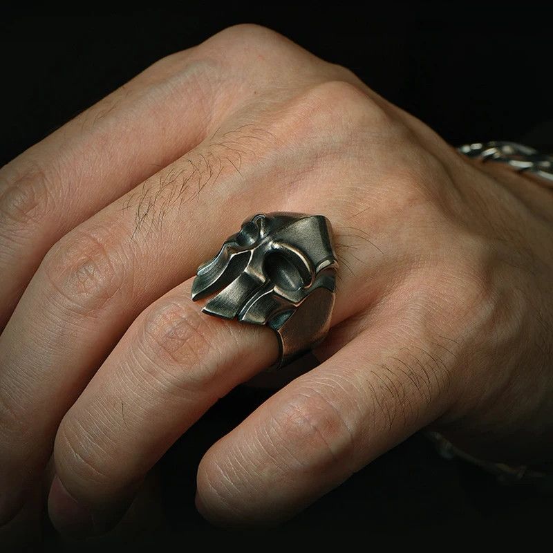 Japanese Brand × Vintage Spartan warrior mask ring Size ONE SIZE - 1 Thumbnail
