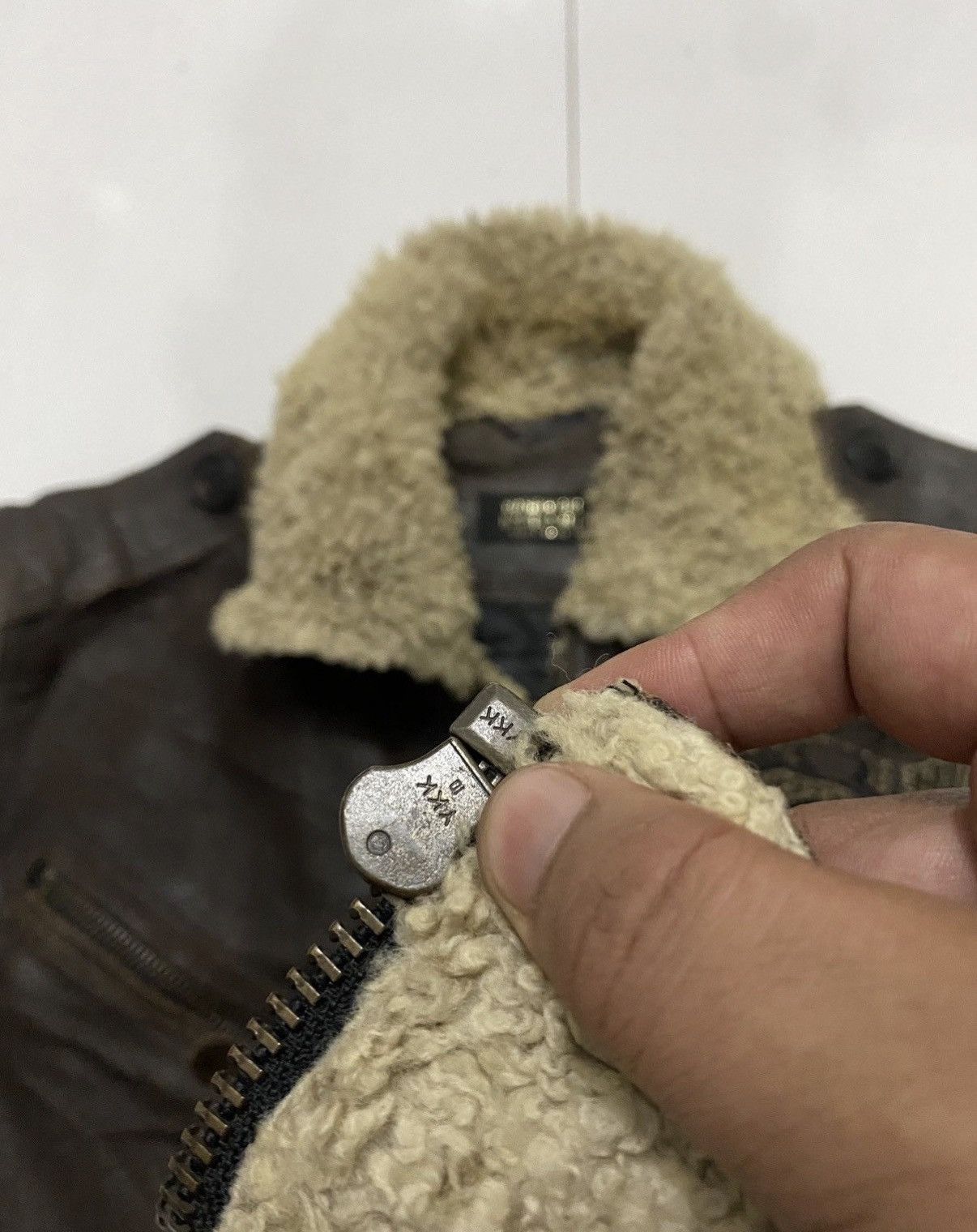 Japanese Brand 90’s Yoshiyuki Konoshi Flight Leather Jacket Size US L / EU 52-54 / 3 - 11 Thumbnail