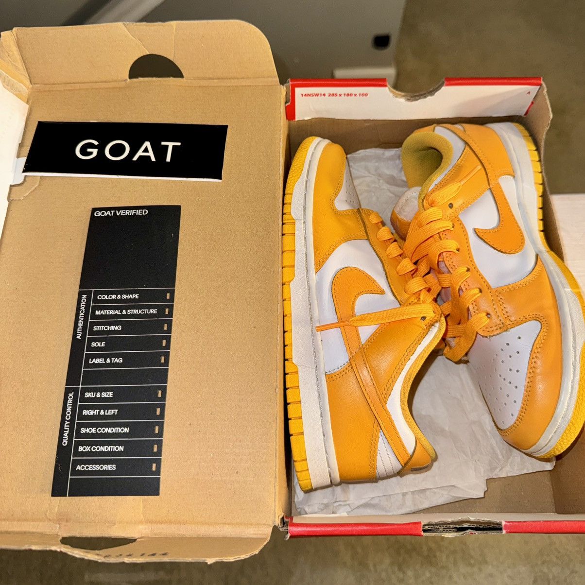Nike Nike Dunk Low - Laser Orange (Woman’s) Size US 6 / IT 36 - 2 Thumbnail
