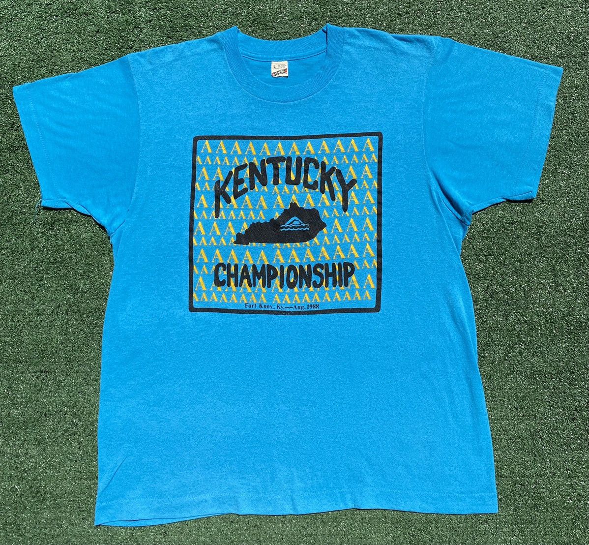 Other Vintage 1988 Kentucky Swim Championship Single Stitch Tee Size US M / EU 48-50 / 2 - 1 Thumbnail
