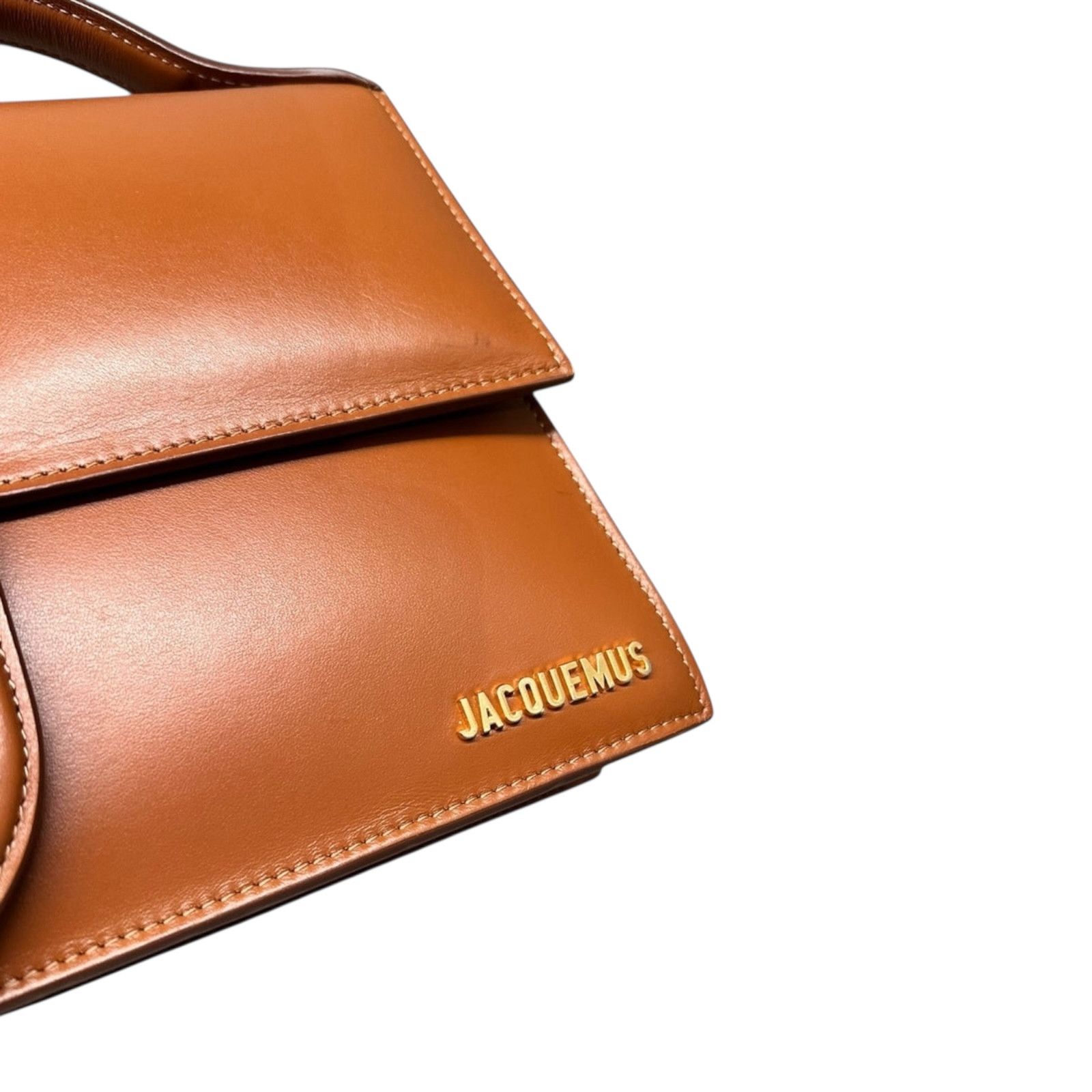 Jacquemus Jacquemous Le Grand Bambino Brown Gold Size ONE SIZE - 4 Thumbnail