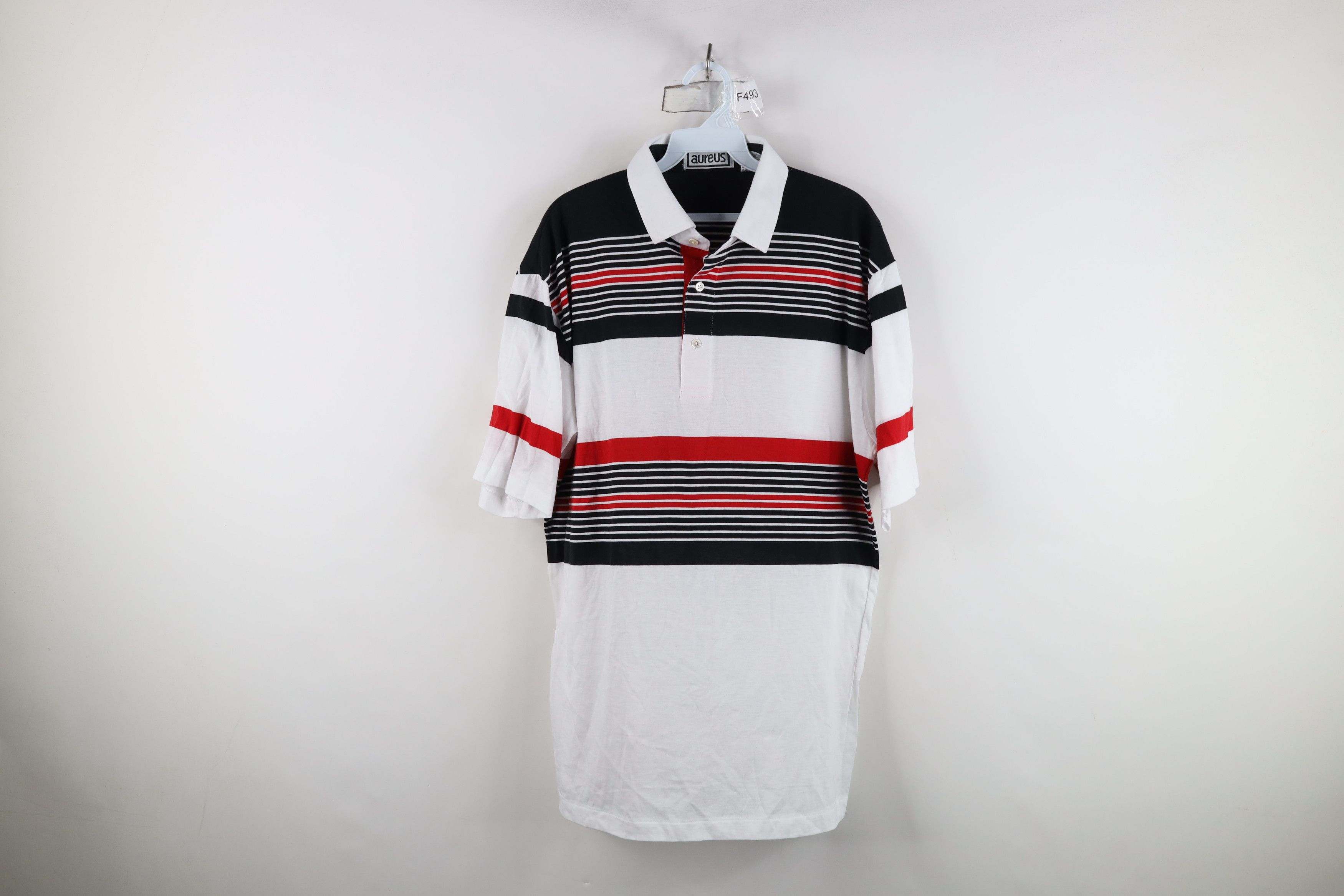 Vintage Vintage 90s Streetwear Block Knit Collared Golf Polo Shirt Size US XL / EU 56 / 4 - 1 Thumbnail