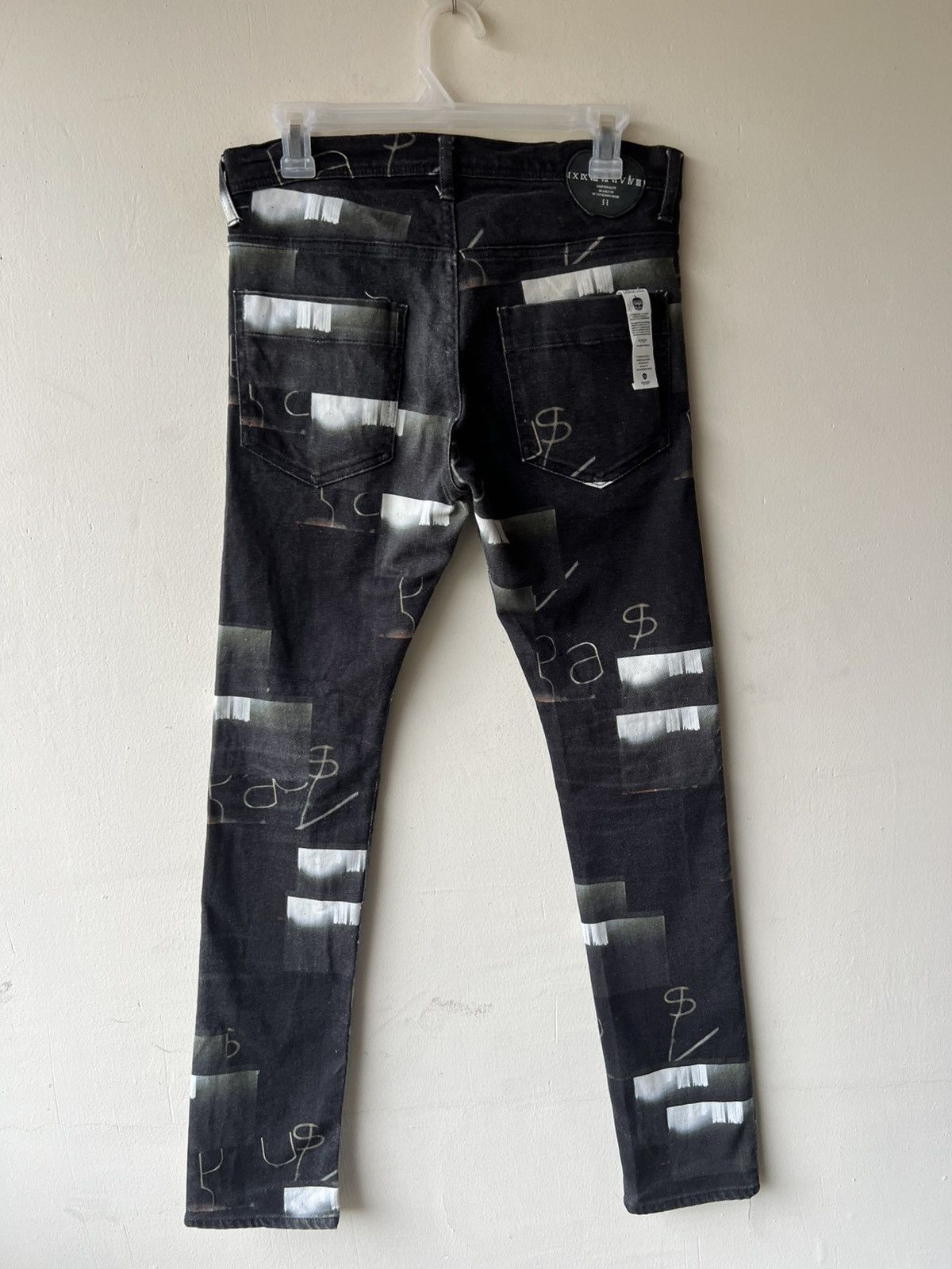 SHAREEF Vintage Shareef Japan All Printed Denim Jeans Size US 29 - 19 Thumbnail