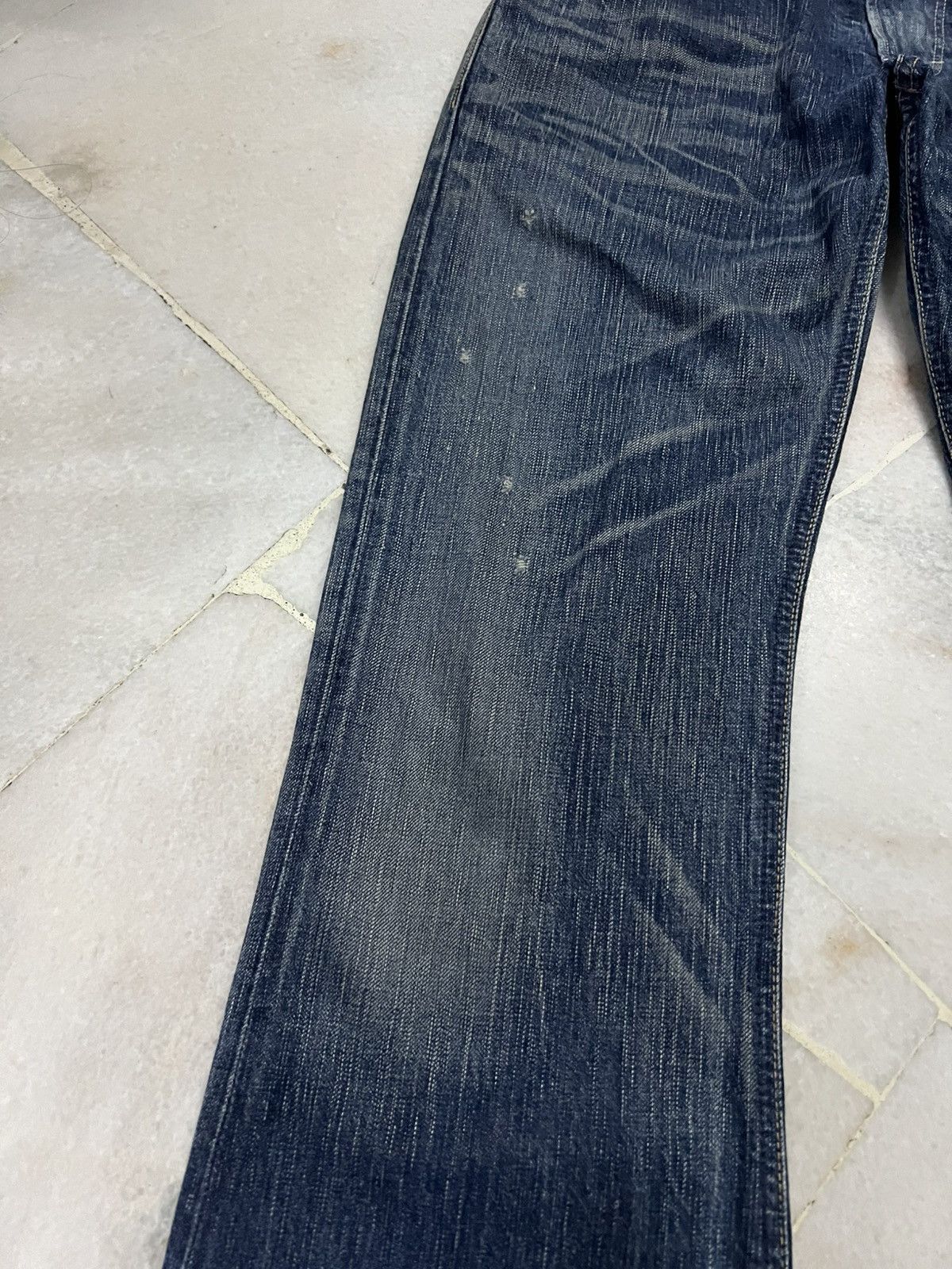 Kapital EDWIN 503 BLUE TRIP MUD WASH BOOTCUT JEANS Size US 32 / EU 48 - 6 Thumbnail