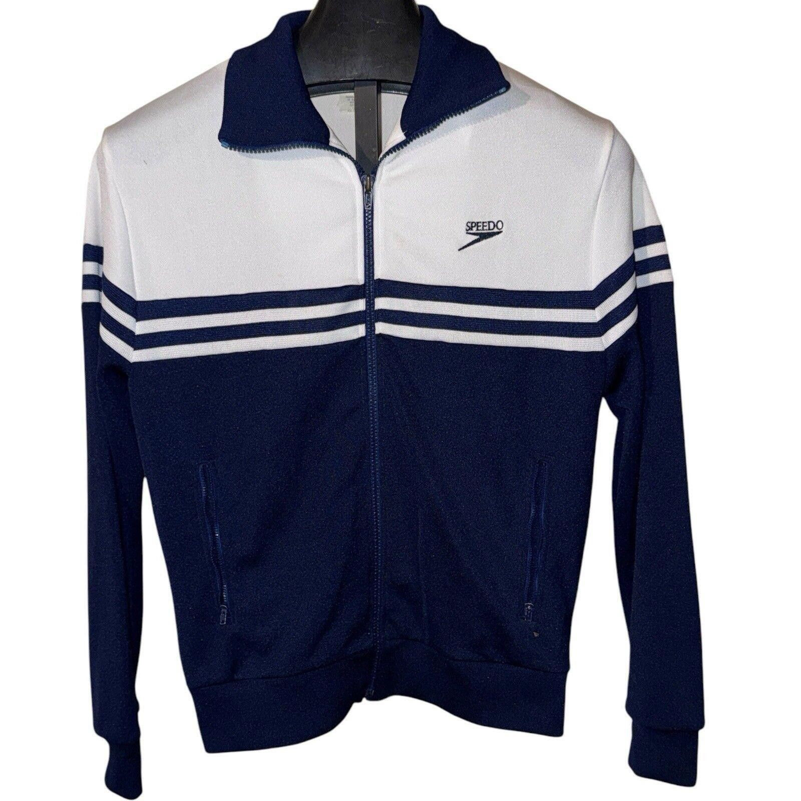 Speedo Vtg Speedo Track Jacket Pant Set Navy White Hirsch Weis Sz M Size US 32 / EU 48 - 3 Thumbnail