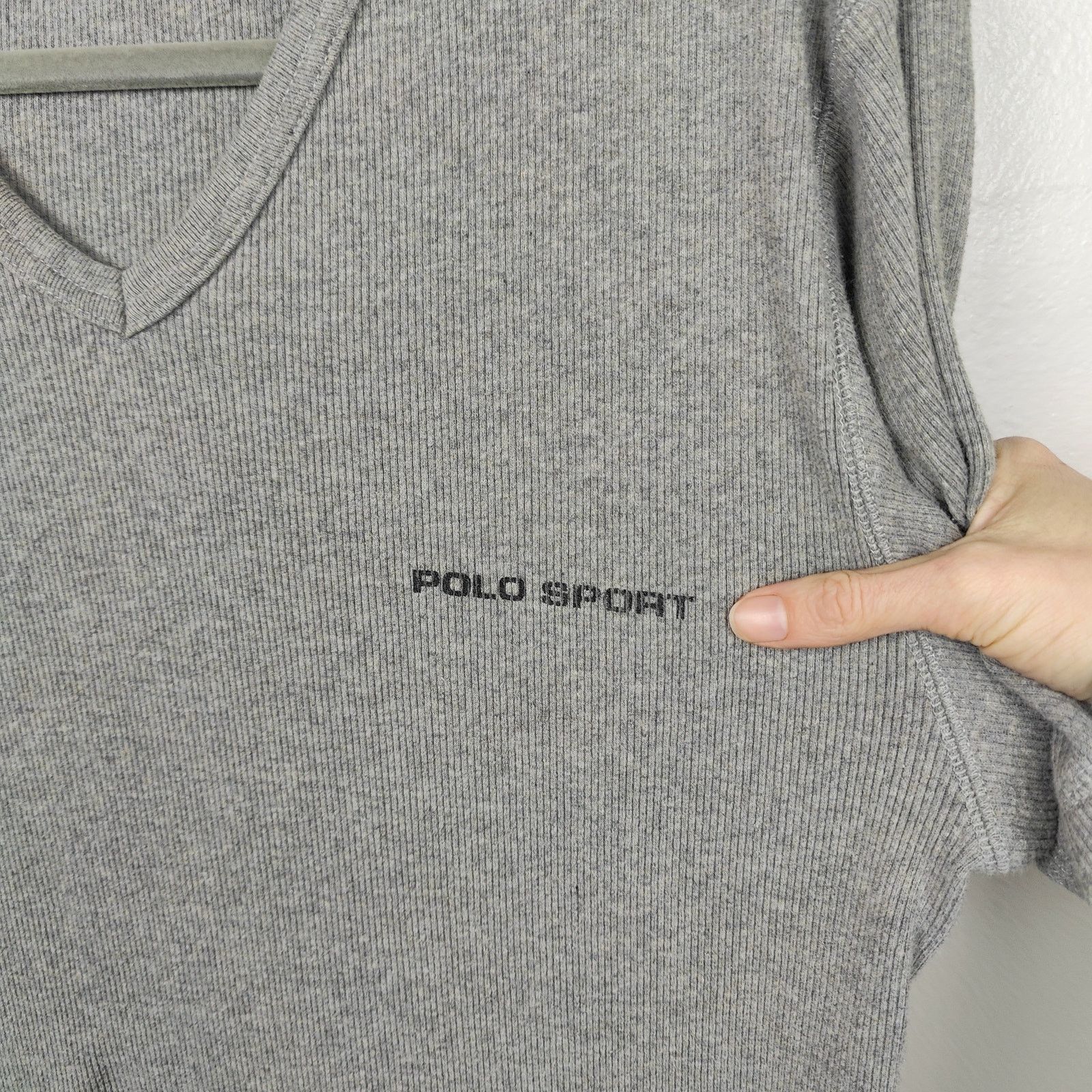 Other Vintage Y2K Polo Sport Ralph Lauren Logo Ribbed T-Shirt Size US L / EU 52-54 / 3 - 3 Thumbnail