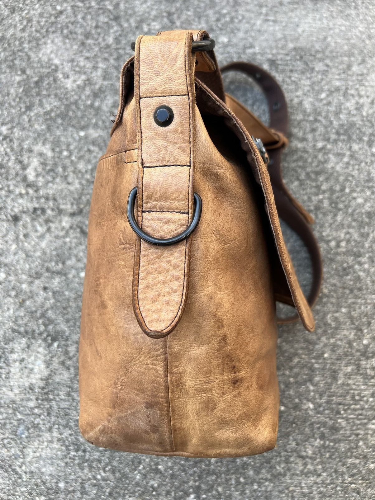 Leather Vintage Solatina Japan Patina Leather Bag Size ONE SIZE - 11 Thumbnail