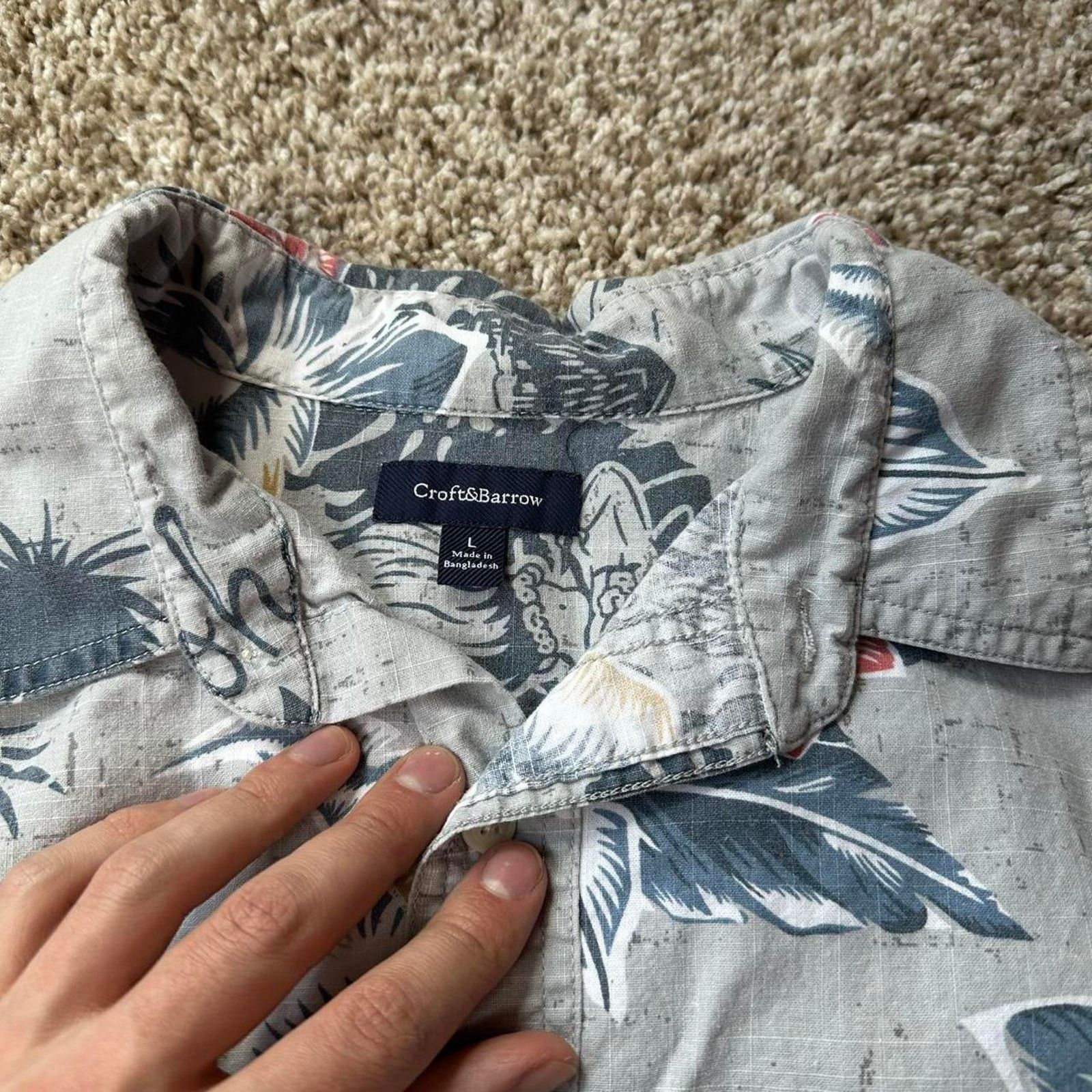 Vintage Vintage Hawaiian Aloha Pinup Girl Button Beach shirt Size US L / EU 52-54 / 3 - 7 Thumbnail