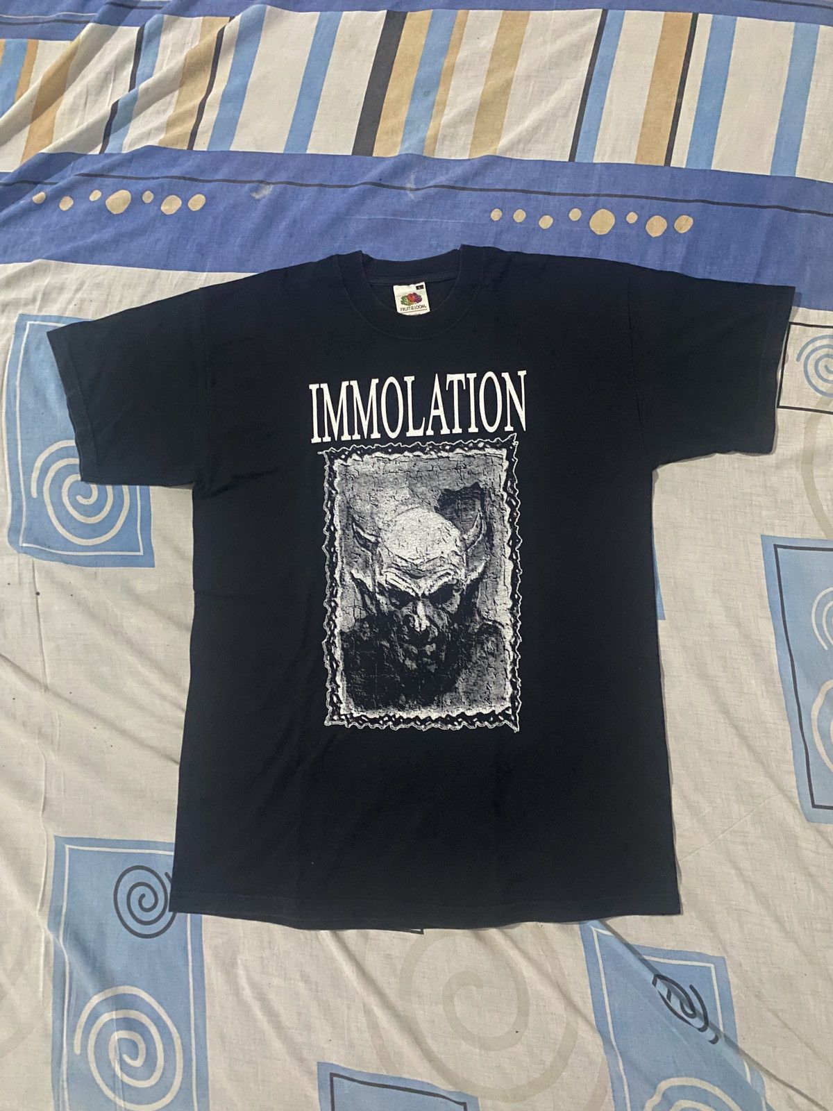 Band Tees Immolation Bringing Down The World 2003 Tour Death Metal Size US L / EU 52-54 / 3 - 3 Thumbnail