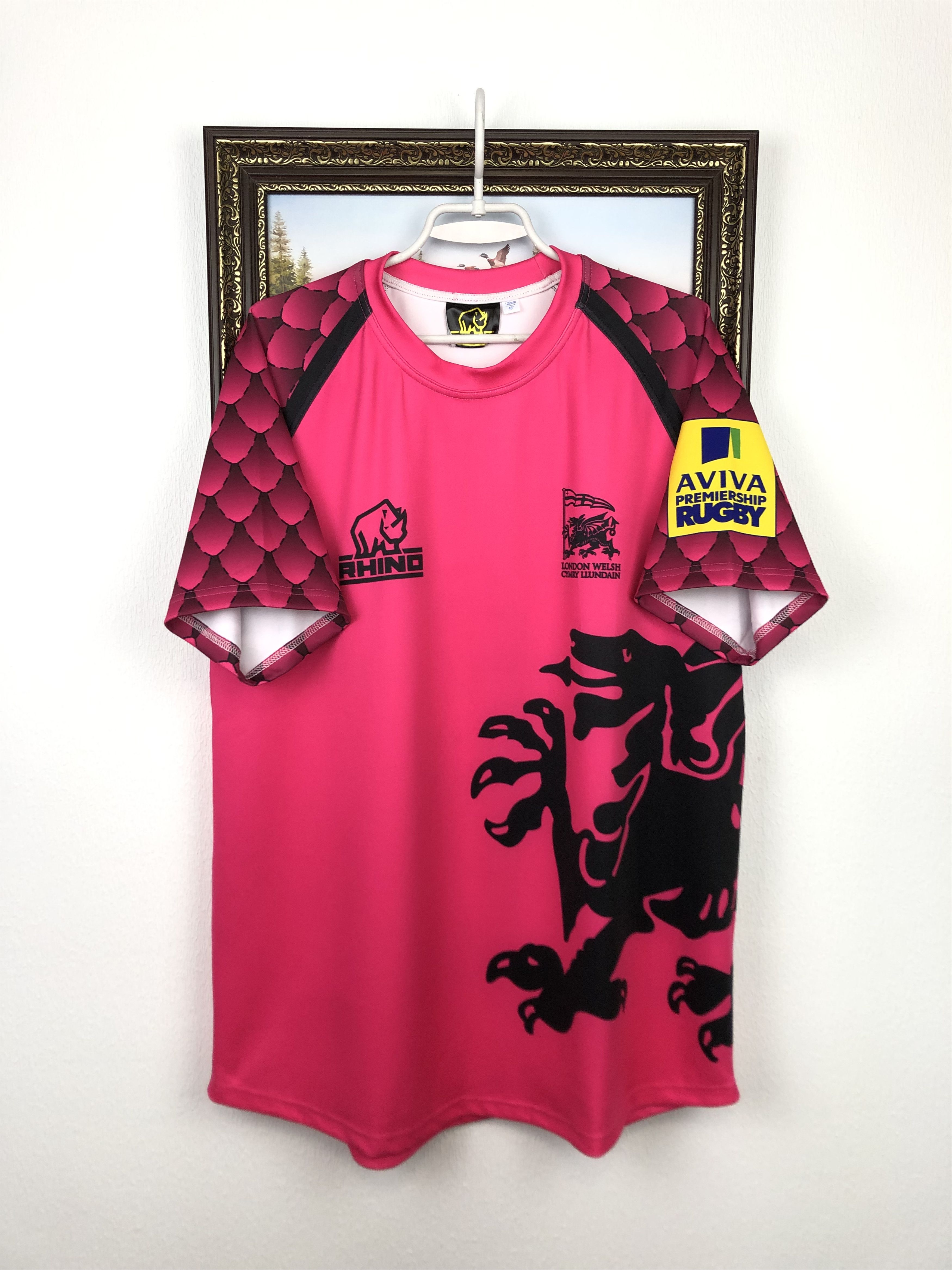 Other Rare London Welsh Rugby Union Shirt Rhino Jersey Trikot Size US L / EU 52-54 / 3 - 1 Thumbnail