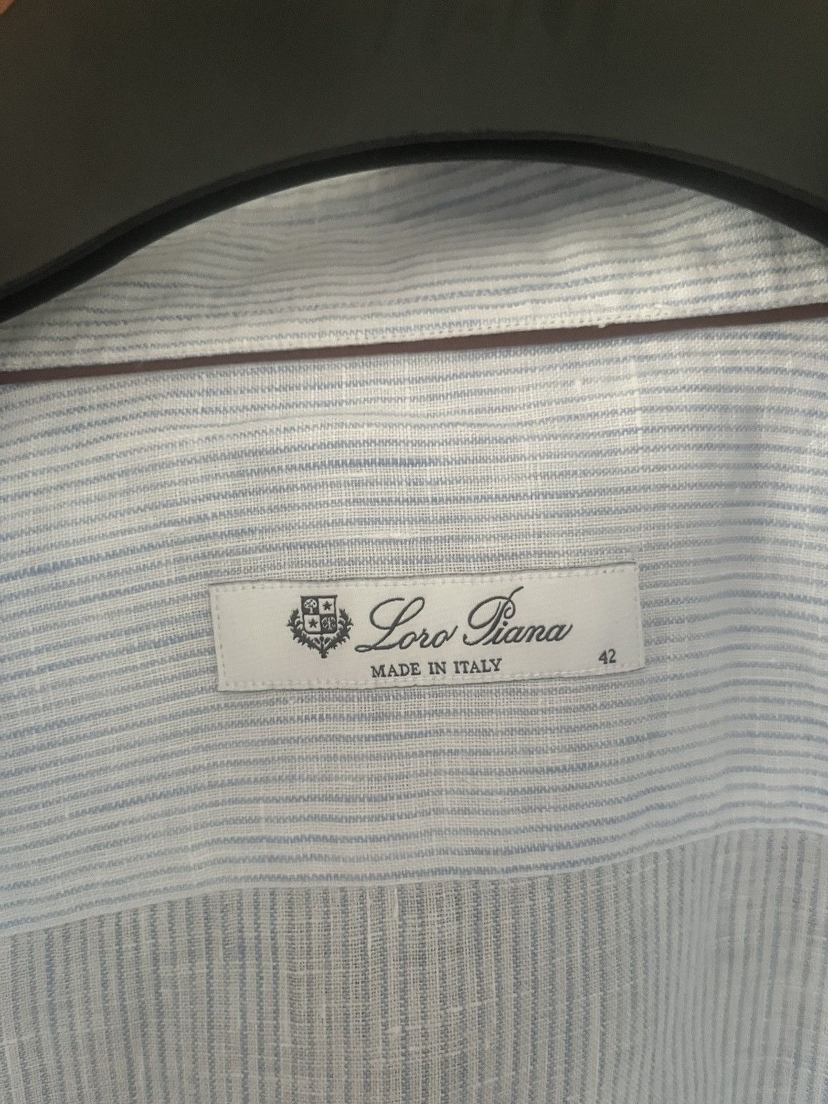 Loro Piana Loro Piana Striped Andre linen shirt size 42 Size US L / EU 52-54 / 3 - 2 Thumbnail