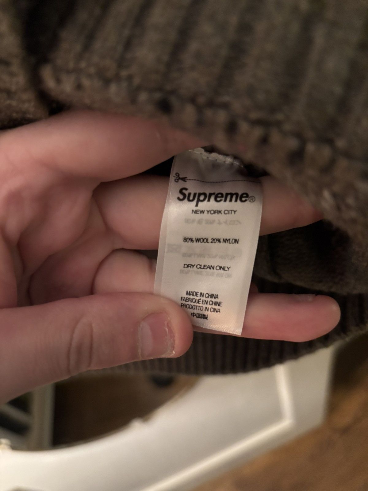 Supreme × Yohji Yamamoto Olive Tekken Sweater Size US L / EU 52-54 / 3 - 7 Thumbnail