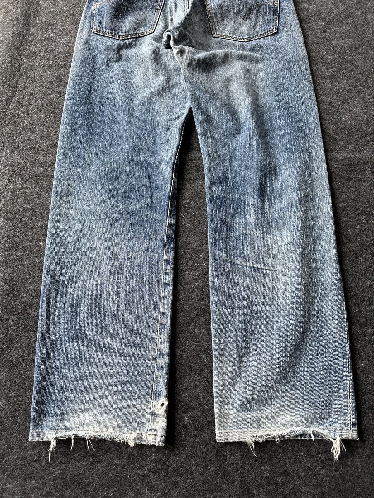 Levi's Vintage Levis 510 Red Loop Faded Washed Distressed D439 Size US 30 / EU 46 - 5 Thumbnail