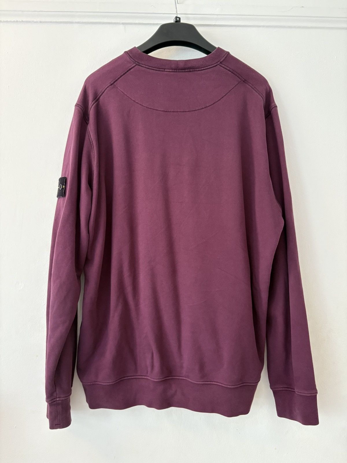 Stone Island STONE ISLAND GARMENT DYED SWEATSHIRT BURGUNDY Size US XL / EU 56 / 4 - 5 Thumbnail