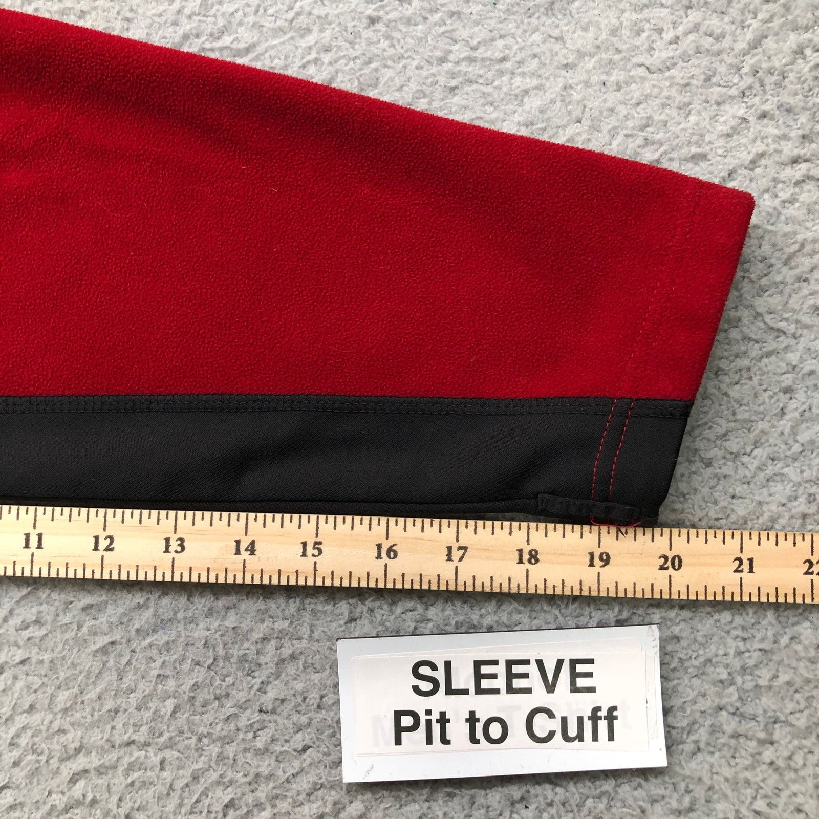 Eddie Bauer Eddie Bauer Windcutter Fleece Jacket Mens Large Red Black Size US L / EU 52-54 / 3 - 8 Thumbnail