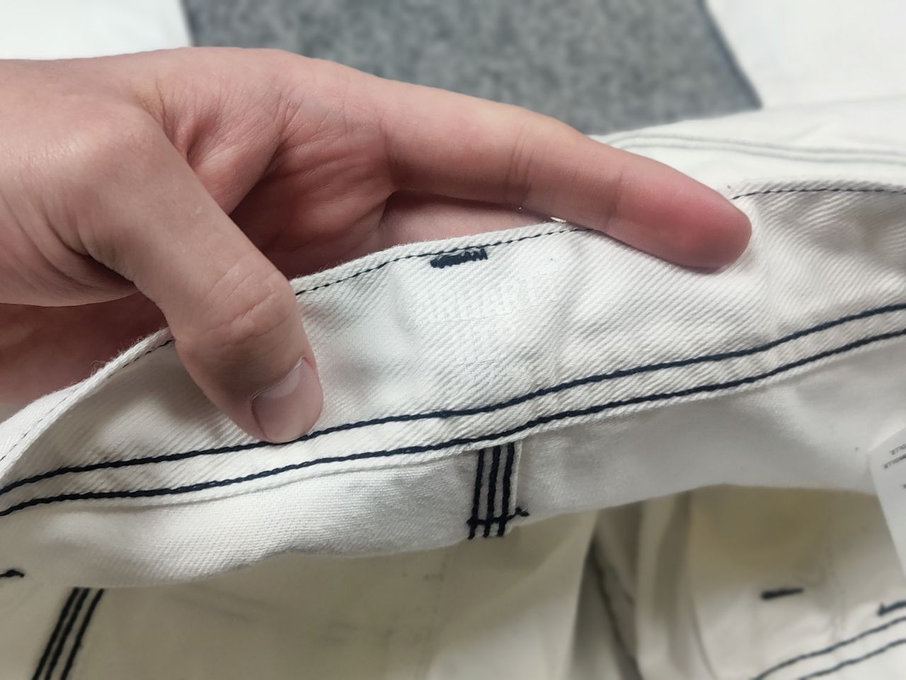 Carhartt Wip Carhartt Wip Chalk White Canvas Trouser Pants Vintage Style Size US 32 / EU 48 - 12 Thumbnail