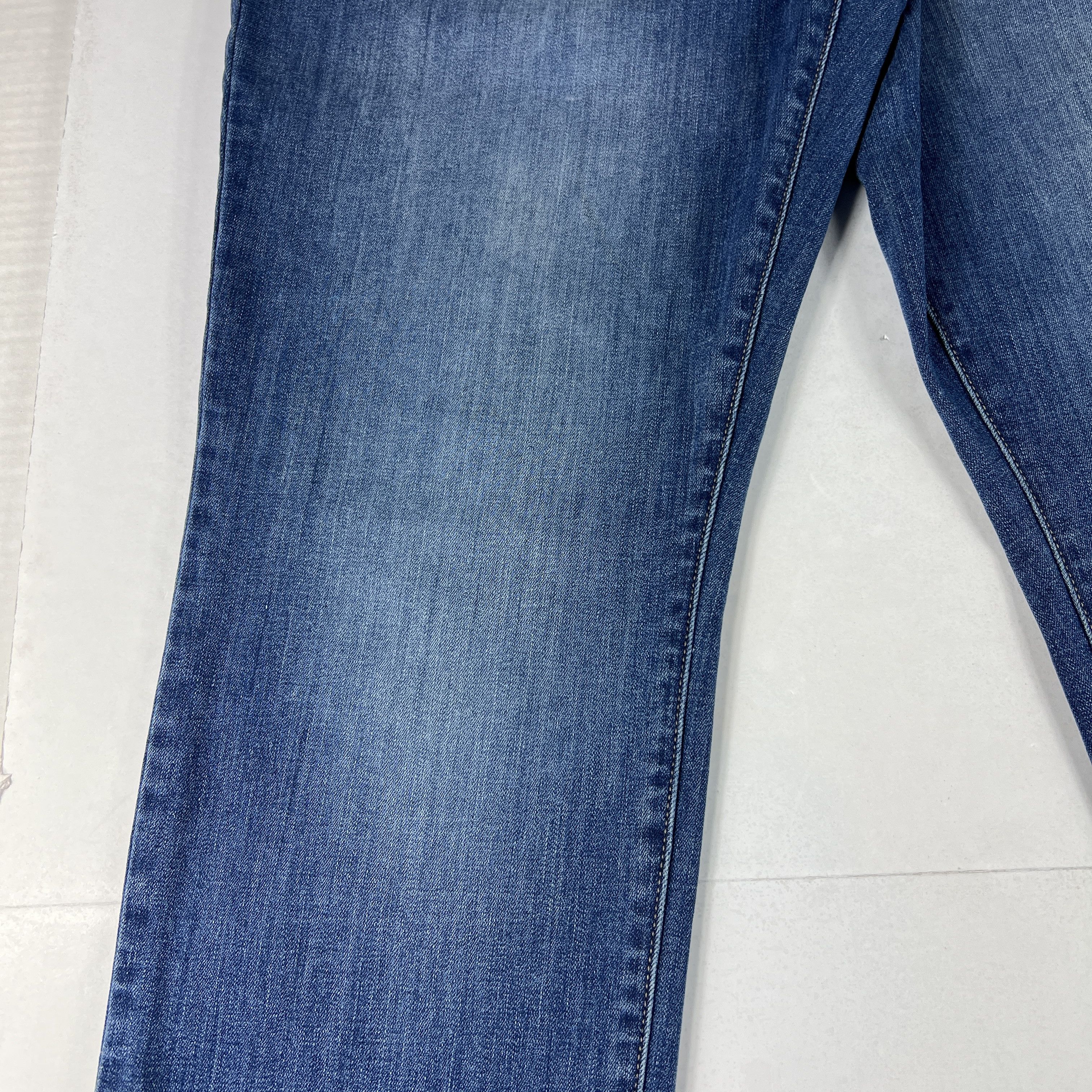 Hudson Hudson Jeans Blake Slim Straight Blue Stretch Denim Size US 35 - 5 Thumbnail