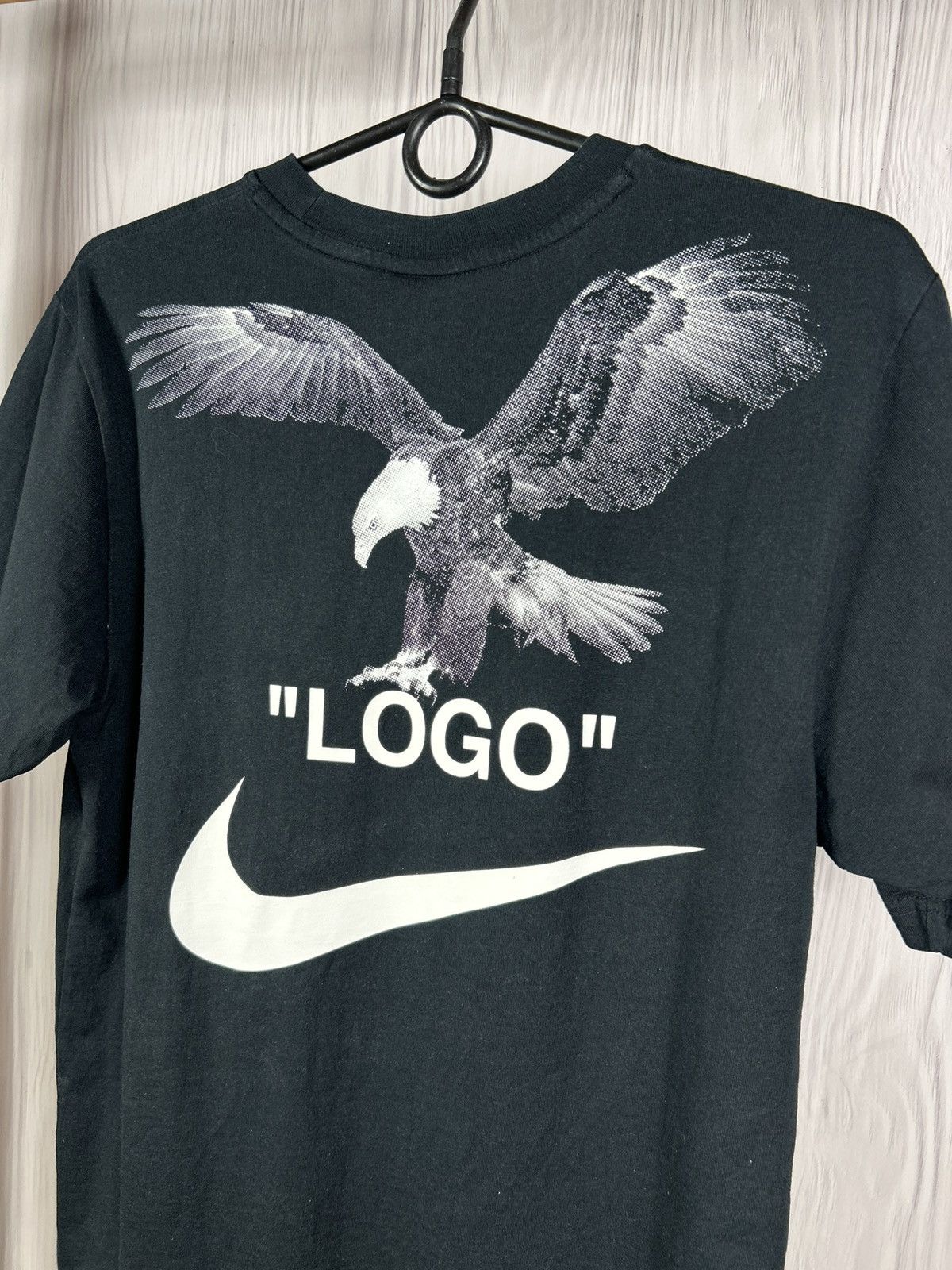 Nike × Off-White Off White x Nike NRG Big Logo Eagle Tuxedo Swoosh T-Shirt S Size US S / EU 44-46 / 1 - 3 Thumbnail
