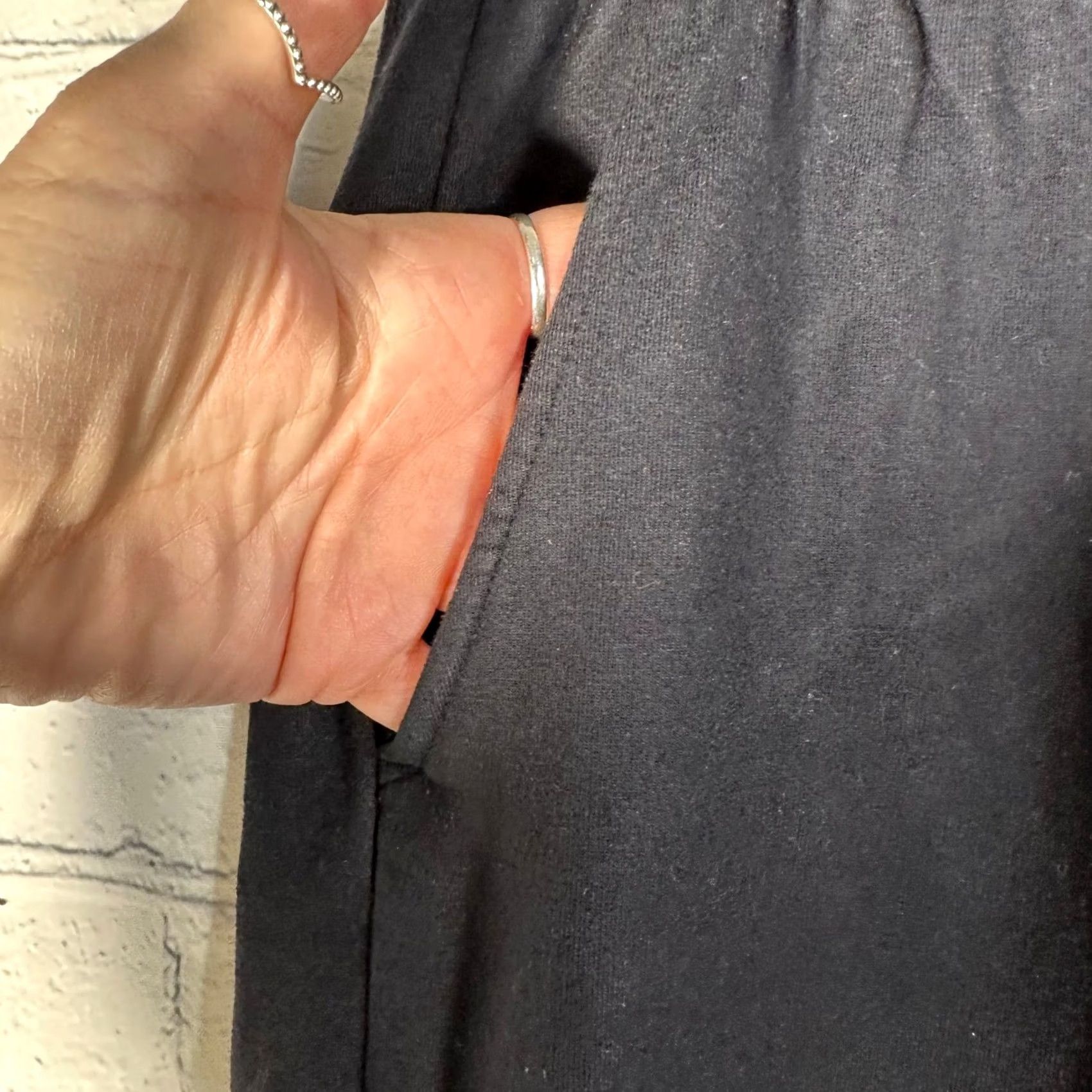 Vintage American Giant Black Fleece Sweatpants Womens Medium Wide Leg Jogger Size 27" / US 4 / IT 40 - 3 Thumbnail
