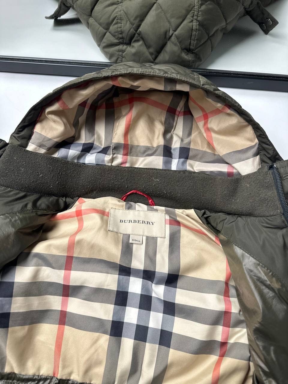 Burberry Burberry Uni Fit 3Yers Nova check Khaki Green Down Jacket Size US XXS / EU 40 - 7 Thumbnail