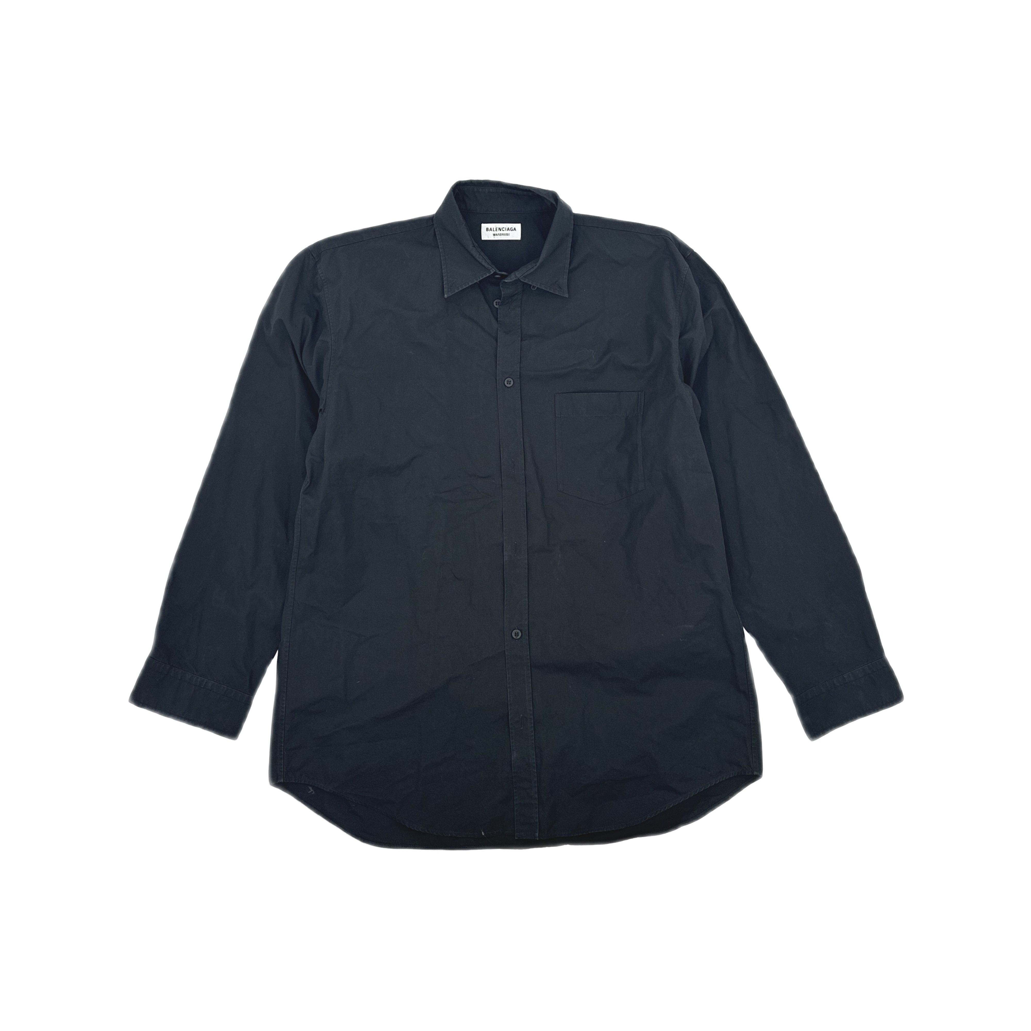 Balenciaga Balenciaga FREE Back Logo Cotton Shirt 38 Size S / US 4 / IT 40 - 1 Thumbnail