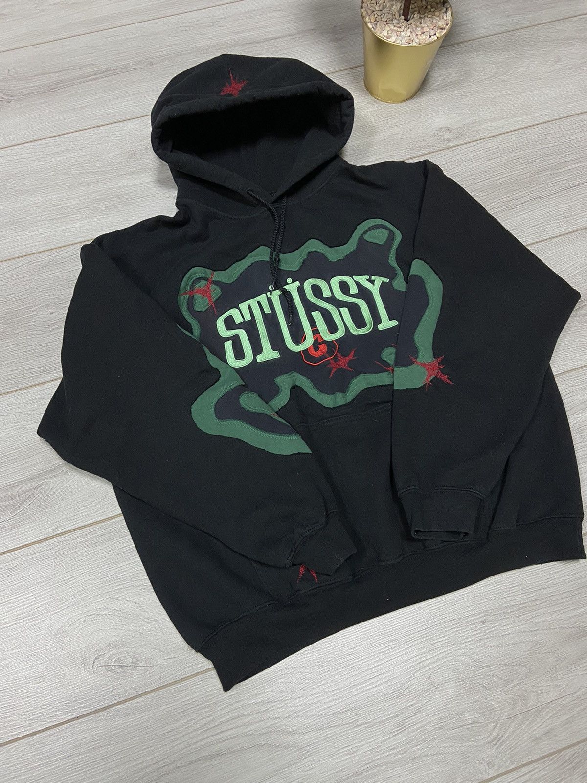 Nike Stussy reworked Y2K stains custom hoodie Size US L / EU 52-54 / 3 - 4 Thumbnail