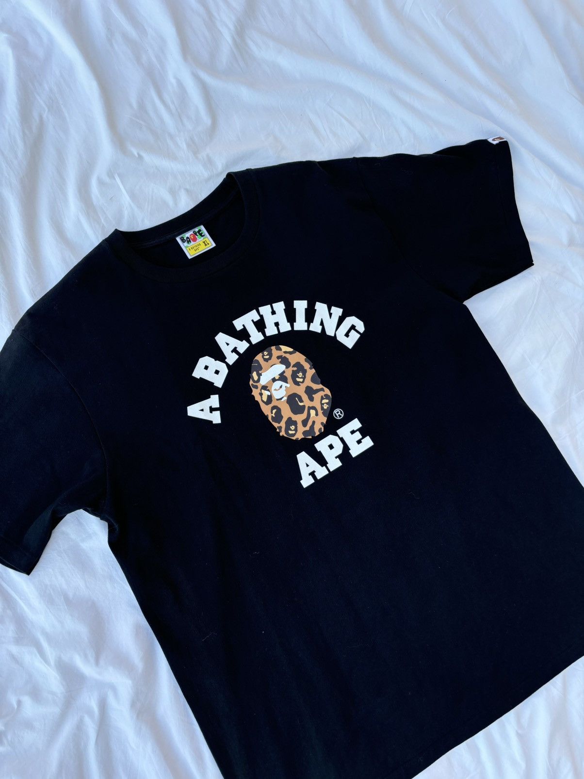 Bape Tee Bape Leopard College Size US XL / EU 56 / 4 - 2 Thumbnail