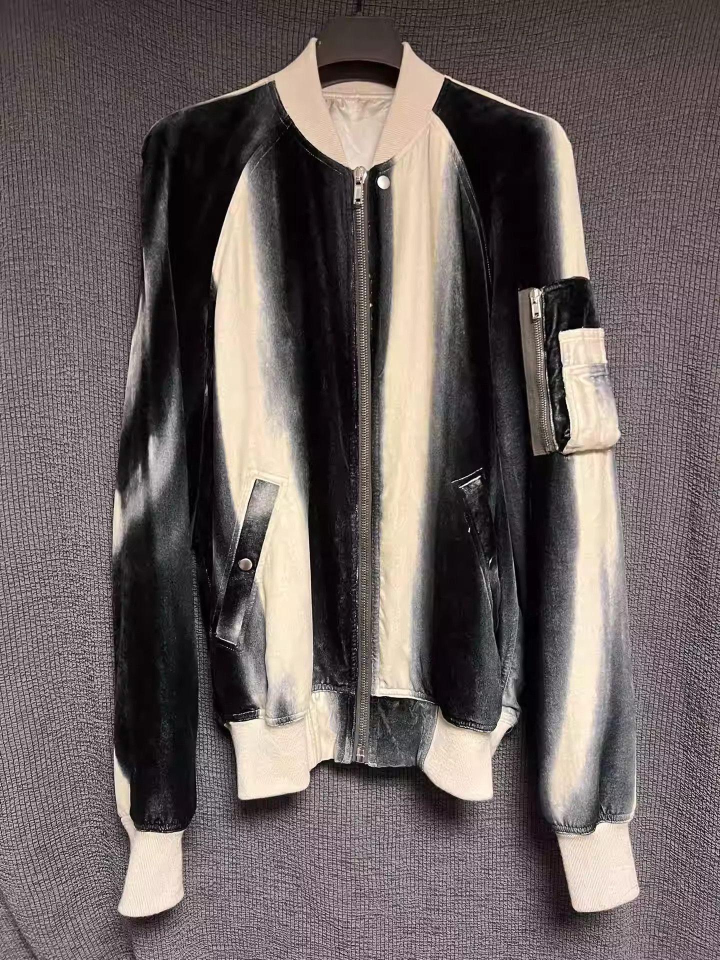 Rick Owens Rick Owens 22fw mainline velor jacket-2505 Size US M / EU 48-50 / 2 - 1 Thumbnail