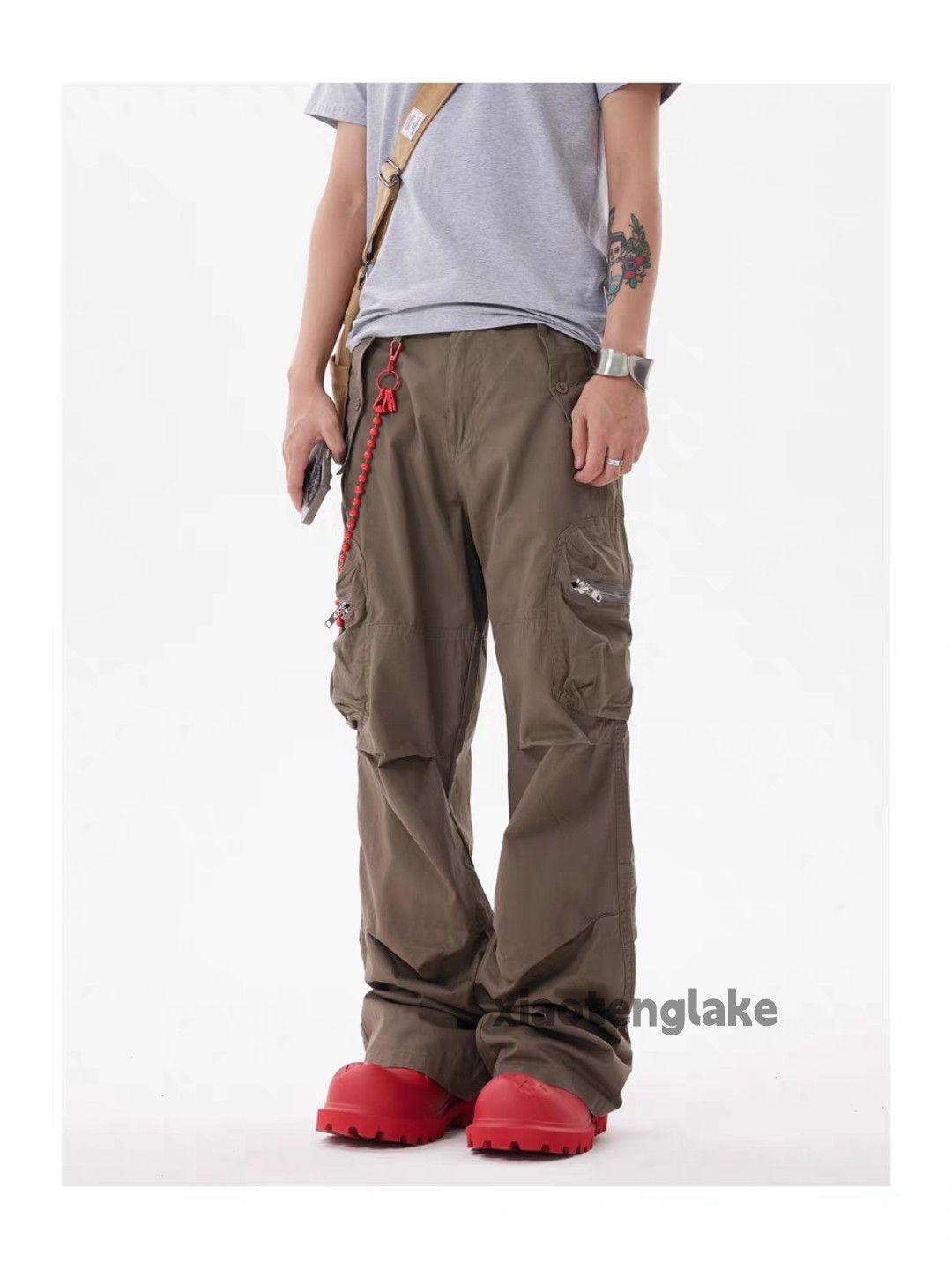 Designer × Japanese Brand × Vintage zipper utility military outdoor pleated cargo pants Size US 28 / EU 44 - 3 Thumbnail