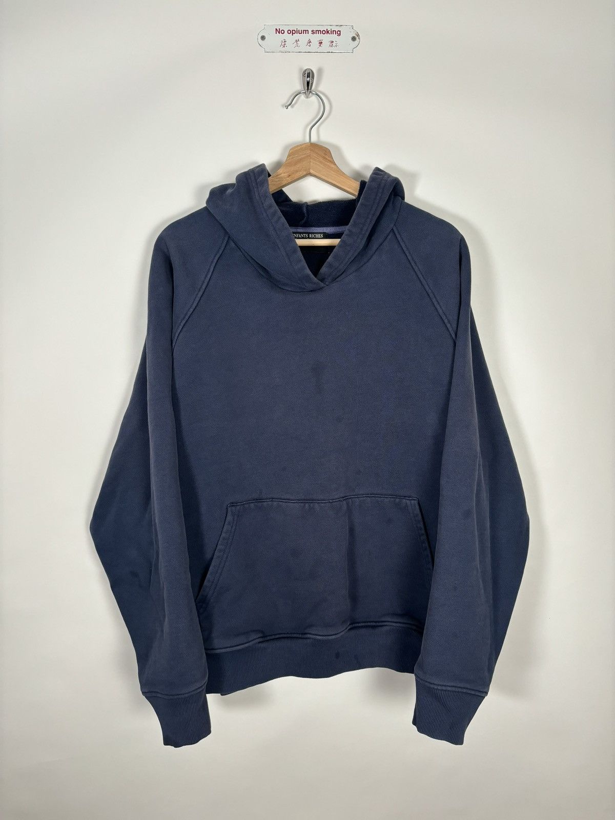 Enfants Riches Deprimes 🚭ERD GRAIL🚭ICONIC LOGO NAVY BLUE “CHECKERBOARD HOODIE” Size US L / EU 52-54 / 3 - 2 Thumbnail