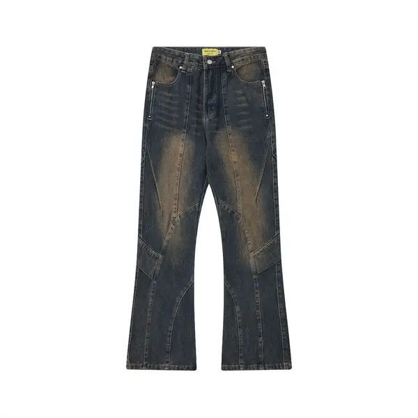 Japanese Brand Noriyo x Shii Washed distressed split panel cargo jeans Size US 32 / EU 48 - 5 Thumbnail