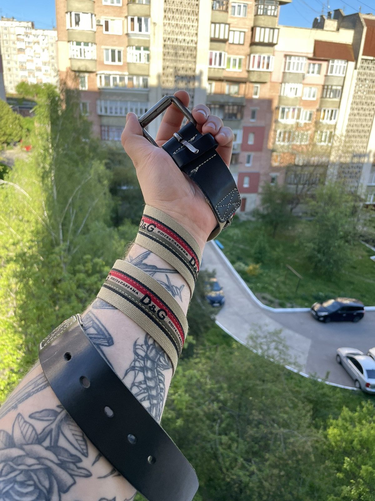 Dolce & Gabbana Vintage Y2K Belt 90s Leather