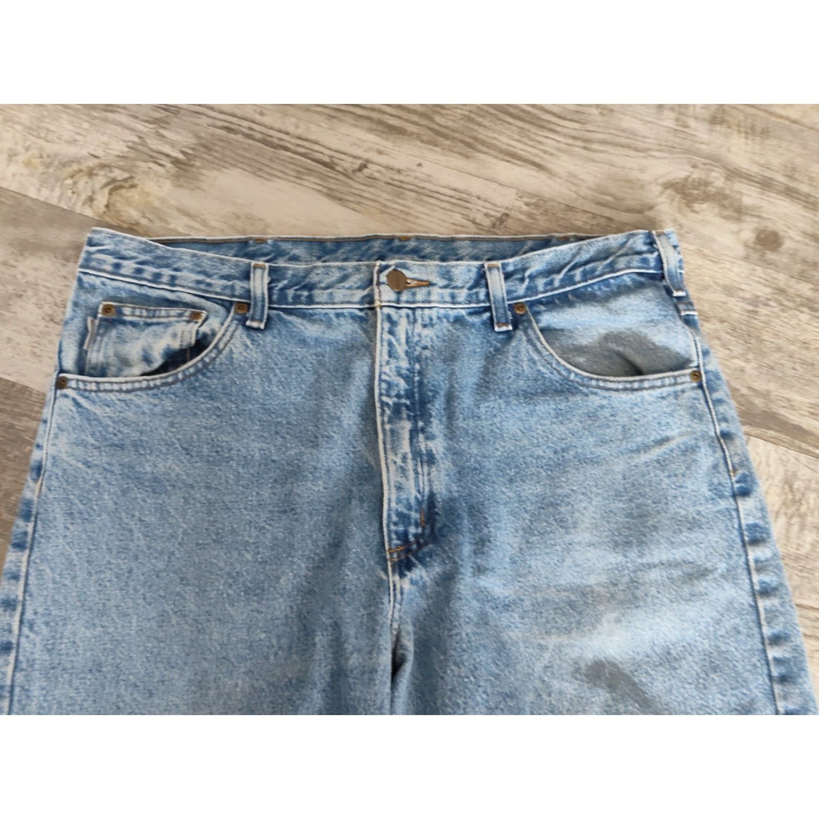 Carhartt VINTAGE Carhartt Jeans Mens Relaxed Fit 38x28 Blue Tapered Denim Medium Wash 90s Distressed Size US 38 / EU 54 - 5 Thumbnail