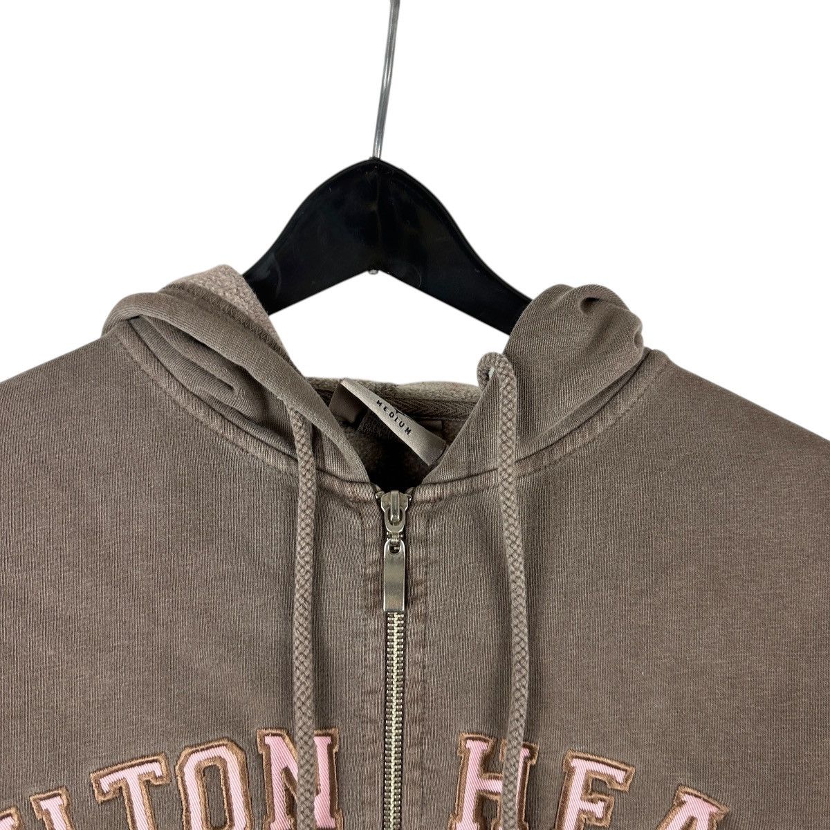 Vintage Vintage Y2K Hilton Head Brown Pink Full Zip Hoodie Size M / US 6-8 / IT 42-44 - 3 Thumbnail