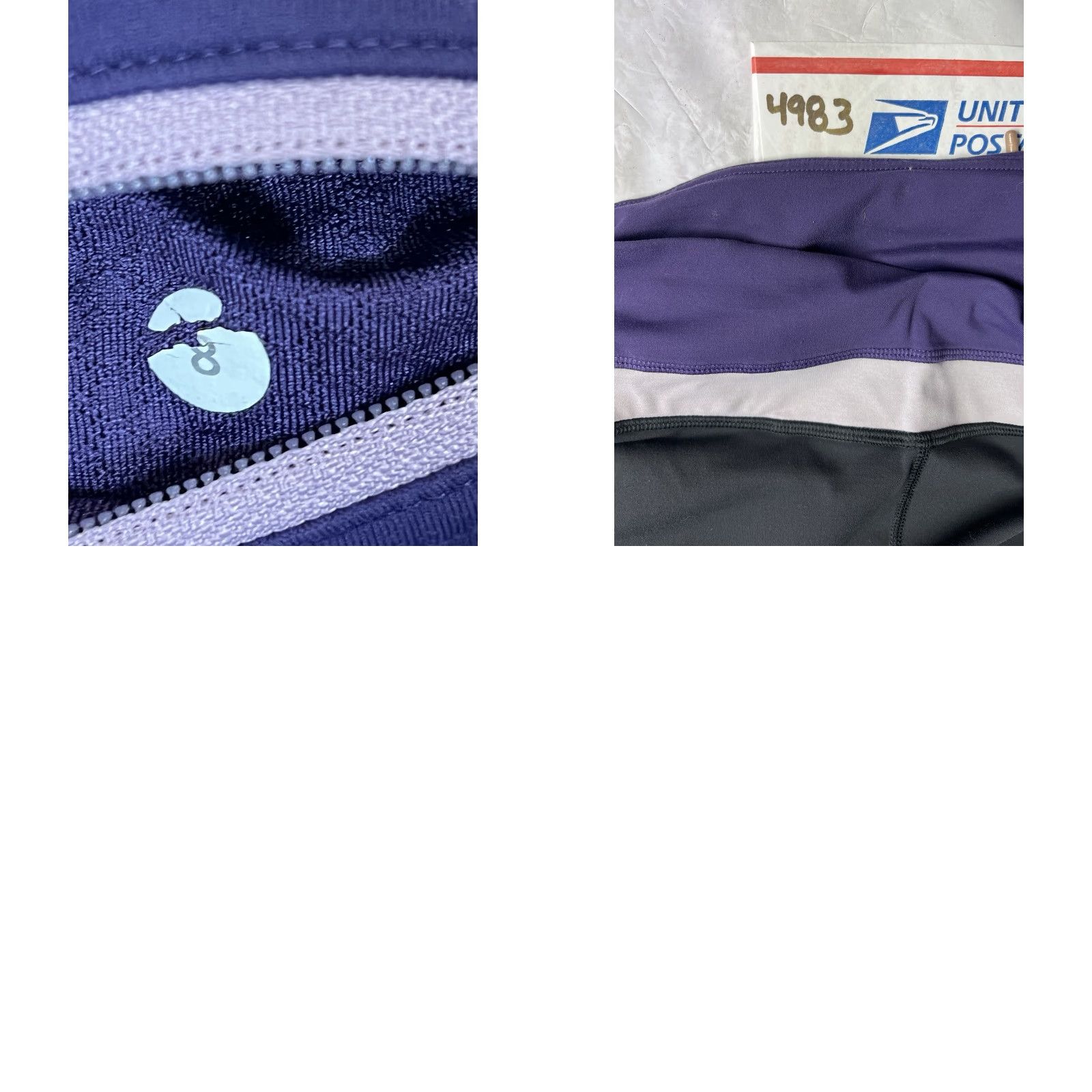 Lululemon Lululemon Black Purple Crop Leggings Size 8 Women's Size 30" / US 8 / IT 44 - 8 Thumbnail