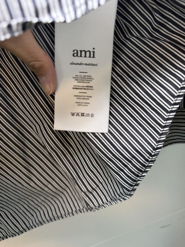AMI AMI Paris Black & White Boxy Fit Shirt Size US M / EU 48-50 / 2 - 4 Thumbnail