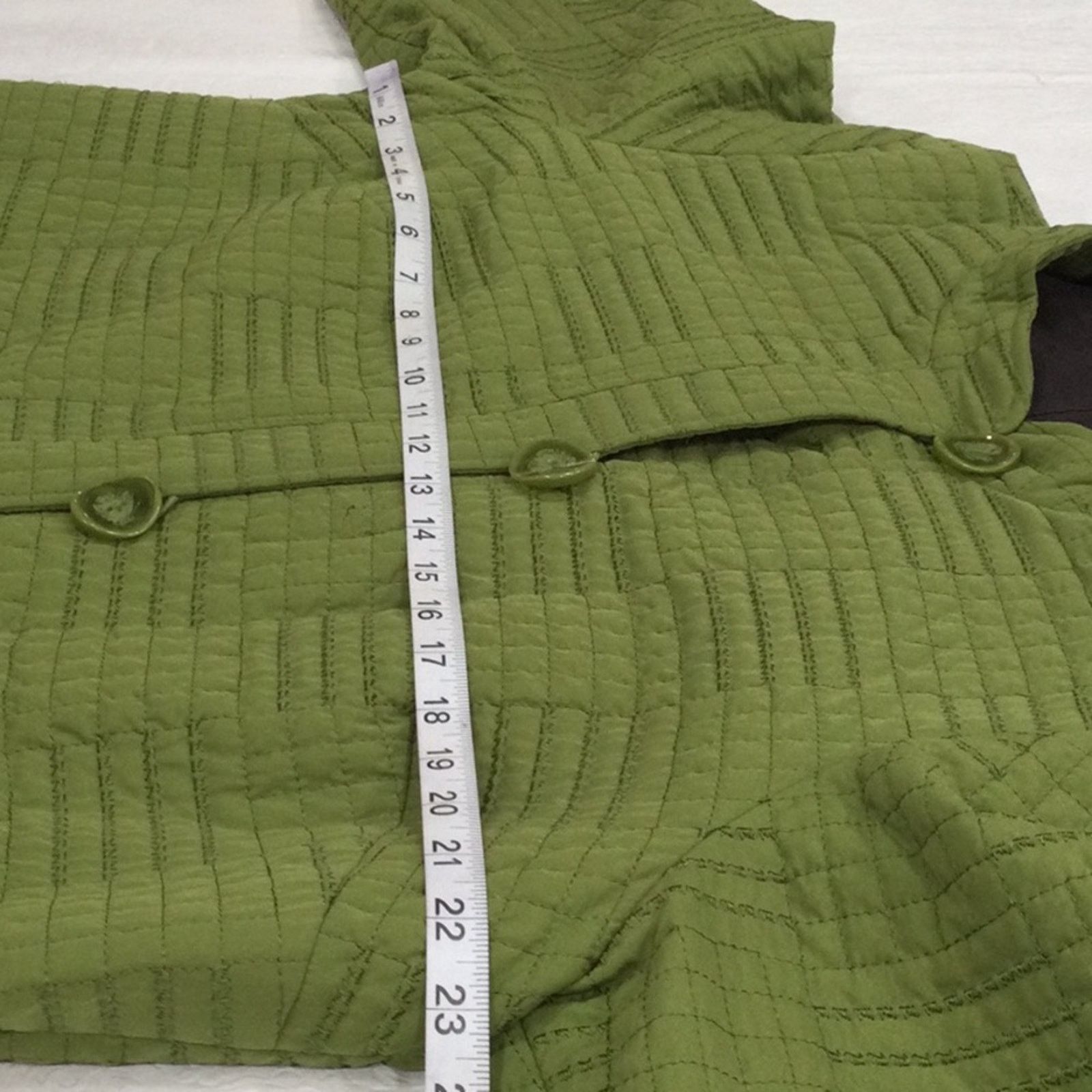 Other Dressbarn Woman Quilted Green Vintage Lined Jacket 14/16W Size XXL / US 16-18 / IT 52-54 - 14 Thumbnail