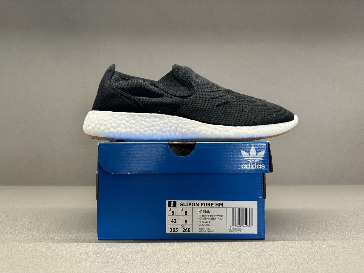 Adidas × Pharrell Adidas Pure Slip-On Human Made Black Size US 8.5 / EU 41-42 - 5 Thumbnail