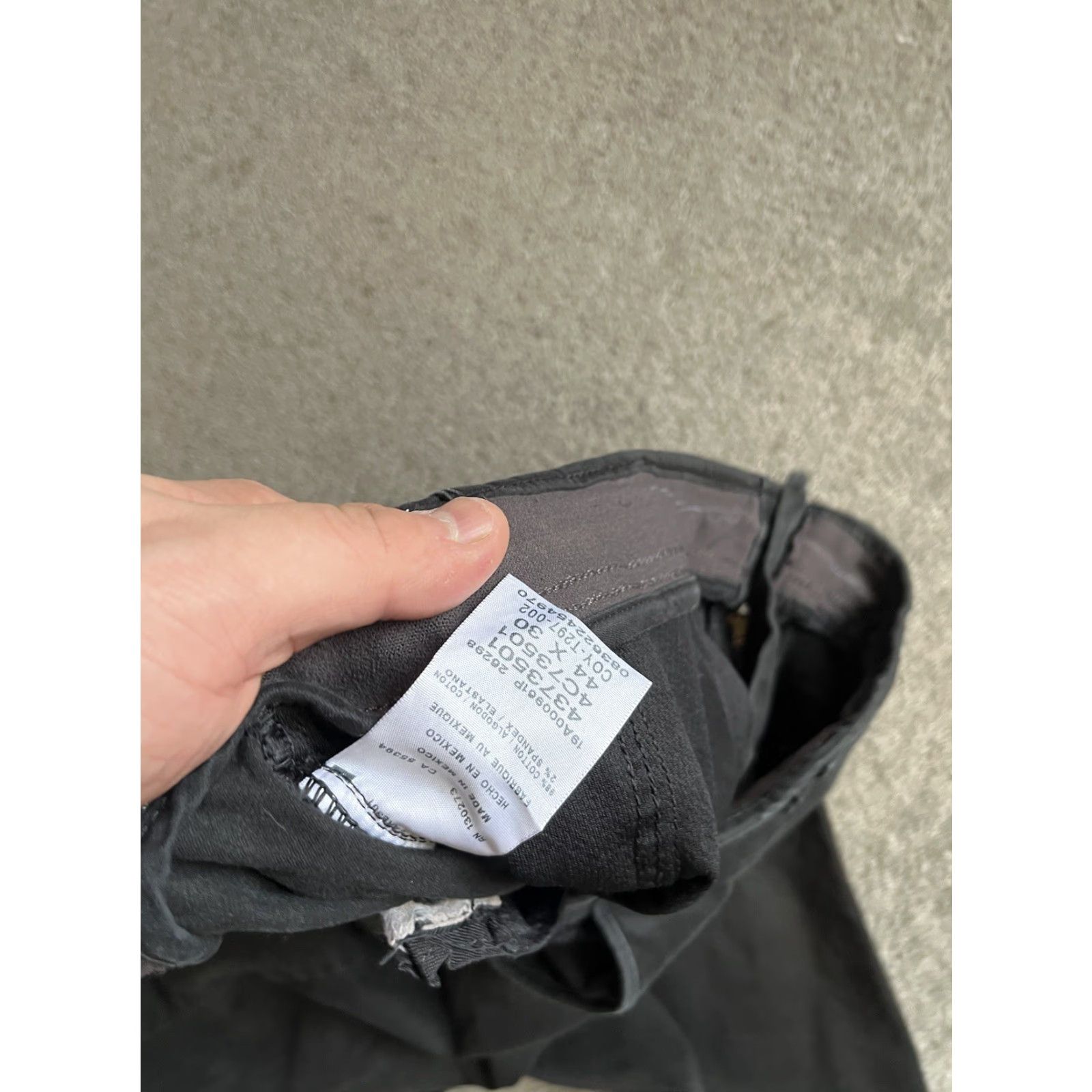 Lee Lee Jeans Pant, Men's, Straight, Black, 44x24 Inseam Hemmed, Comfort Khakis, 44 Waist, 44x23 Hemmed, Regular Size, Mens, Black, Comfort Size US 44 / EU 60 - 6 Thumbnail