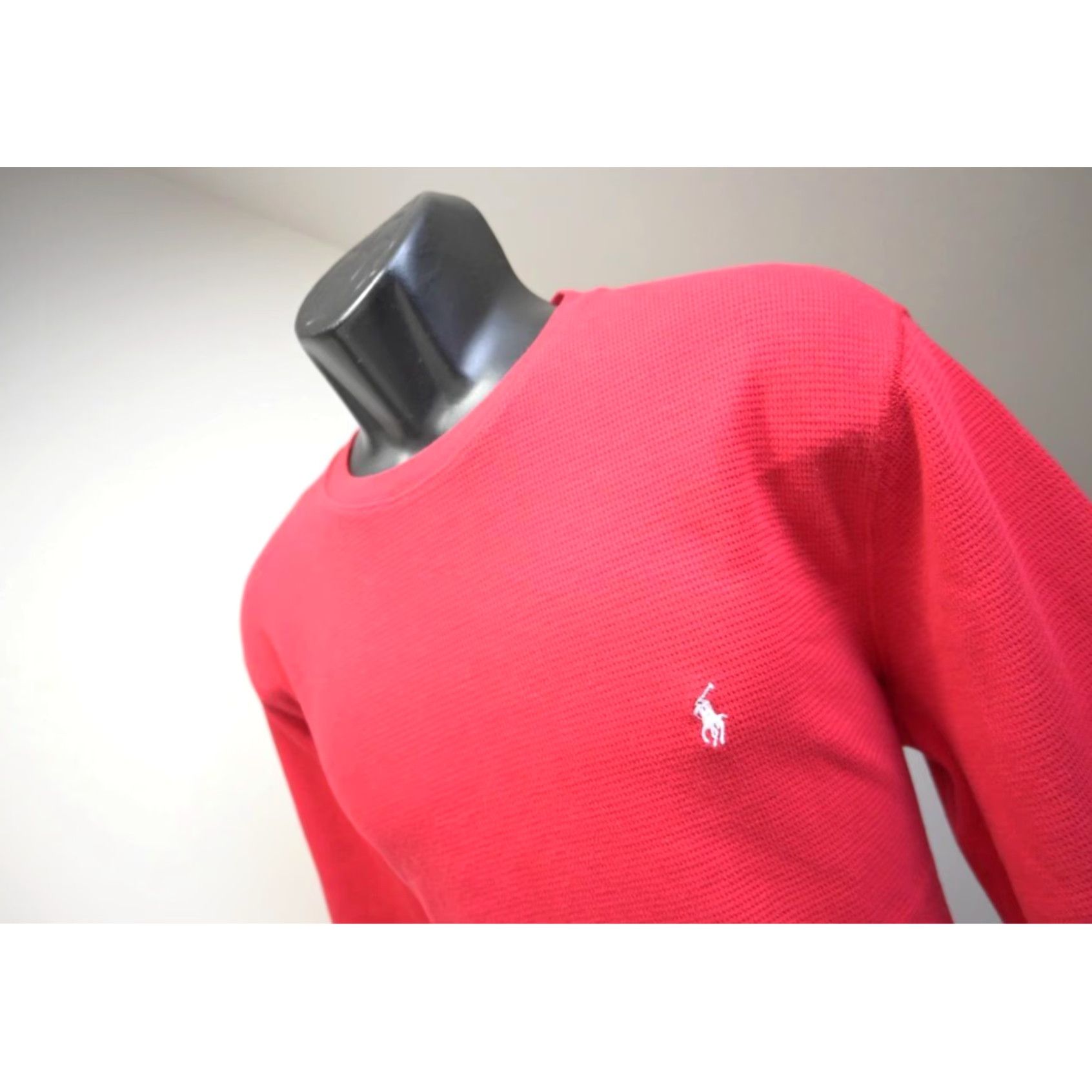 Polo Ralph Lauren Luxurious Red Long Sleeve Thermal Sweater Polo Ralph Lauren Mens Size Large Grailed