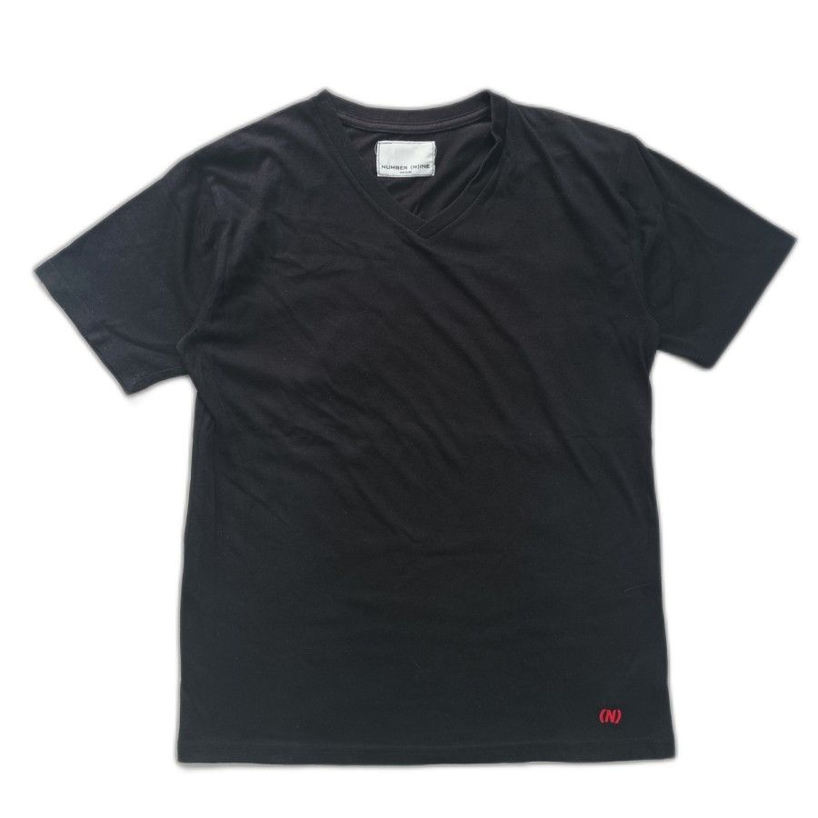 Number (N)ine number nine japan v neck tshirt Size US S / EU 44-46 / 1 - 1 Thumbnail