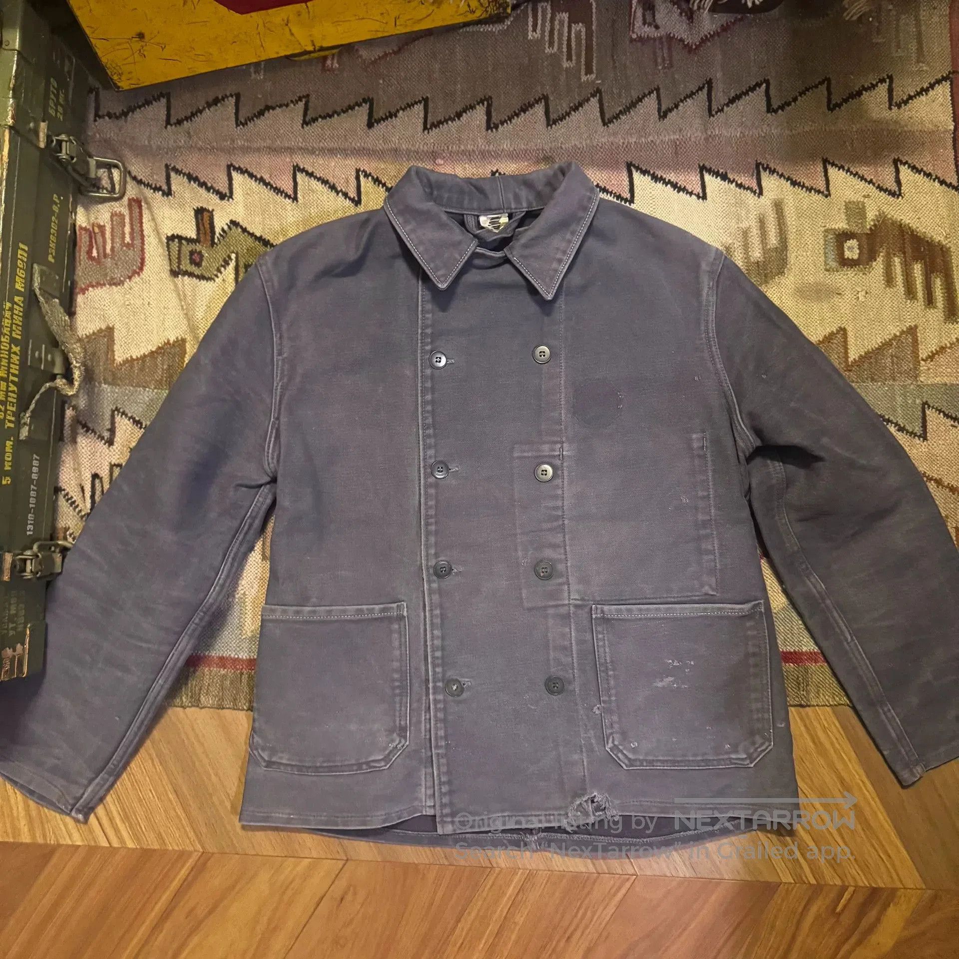 Vintage Vintage French Moleskin Work Jacket. Size US M / EU 48-50 / 2 - 1 Thumbnail