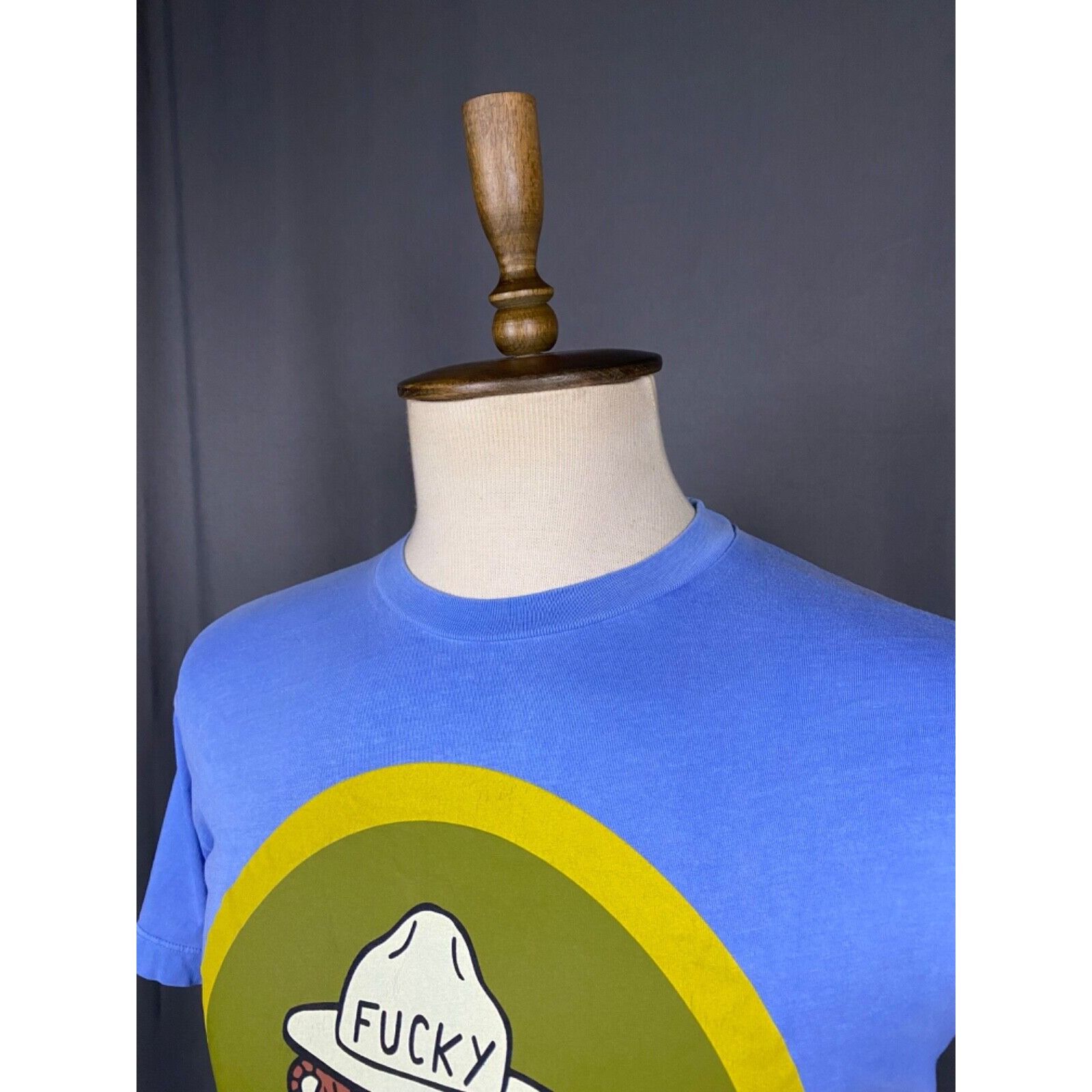 Dsquared2 Dsquared2 *ucky Big Logo Men's Light Blue Distressed T-Shi Size US M / EU 48-50 / 2 - 5 Thumbnail