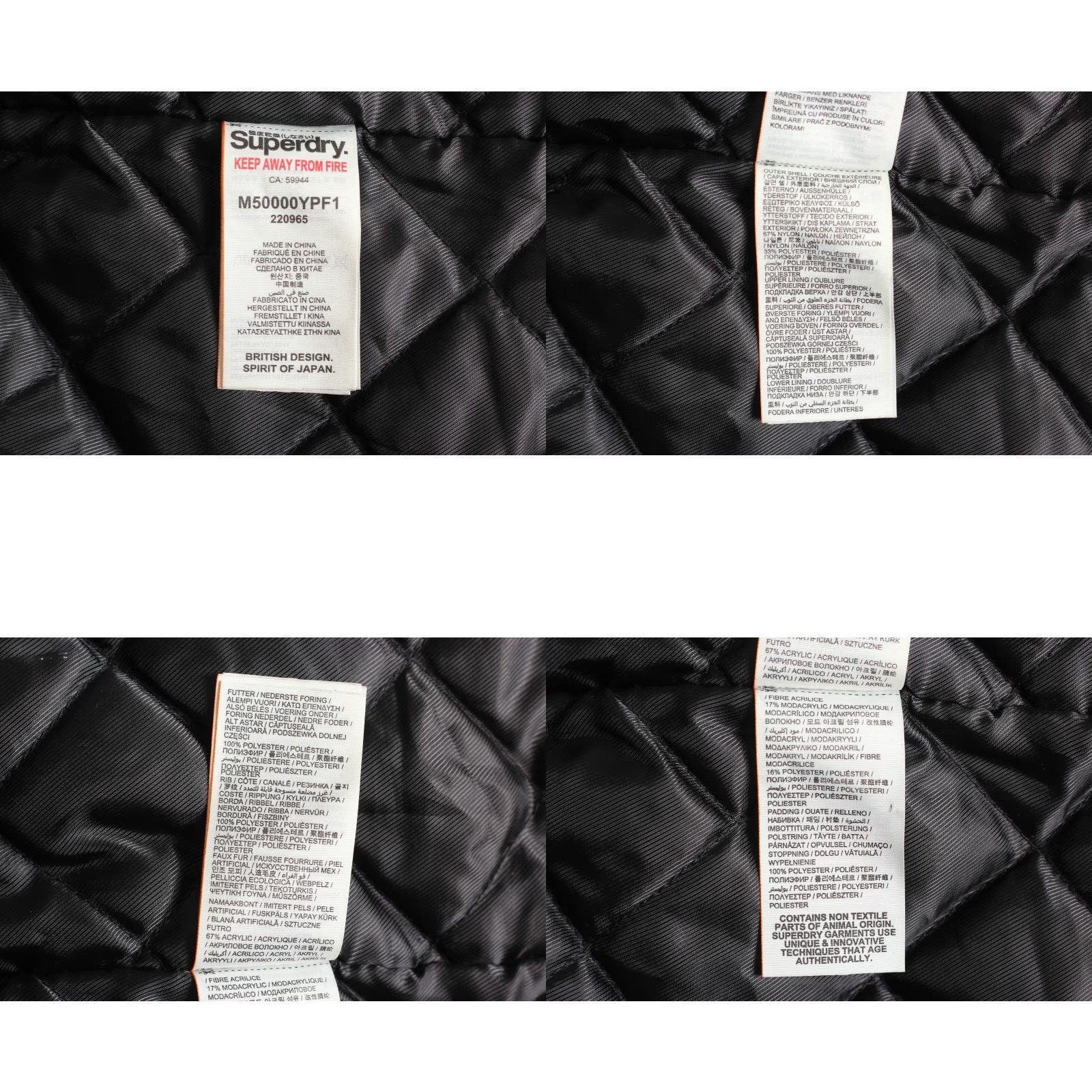 Superdry SUPERDRY Parka Jacket Men XL Fur Hooded MJ5617 Black Regular Size XL Parka Mens Jacket Size US XL / EU 56 / 4 - 8 Thumbnail