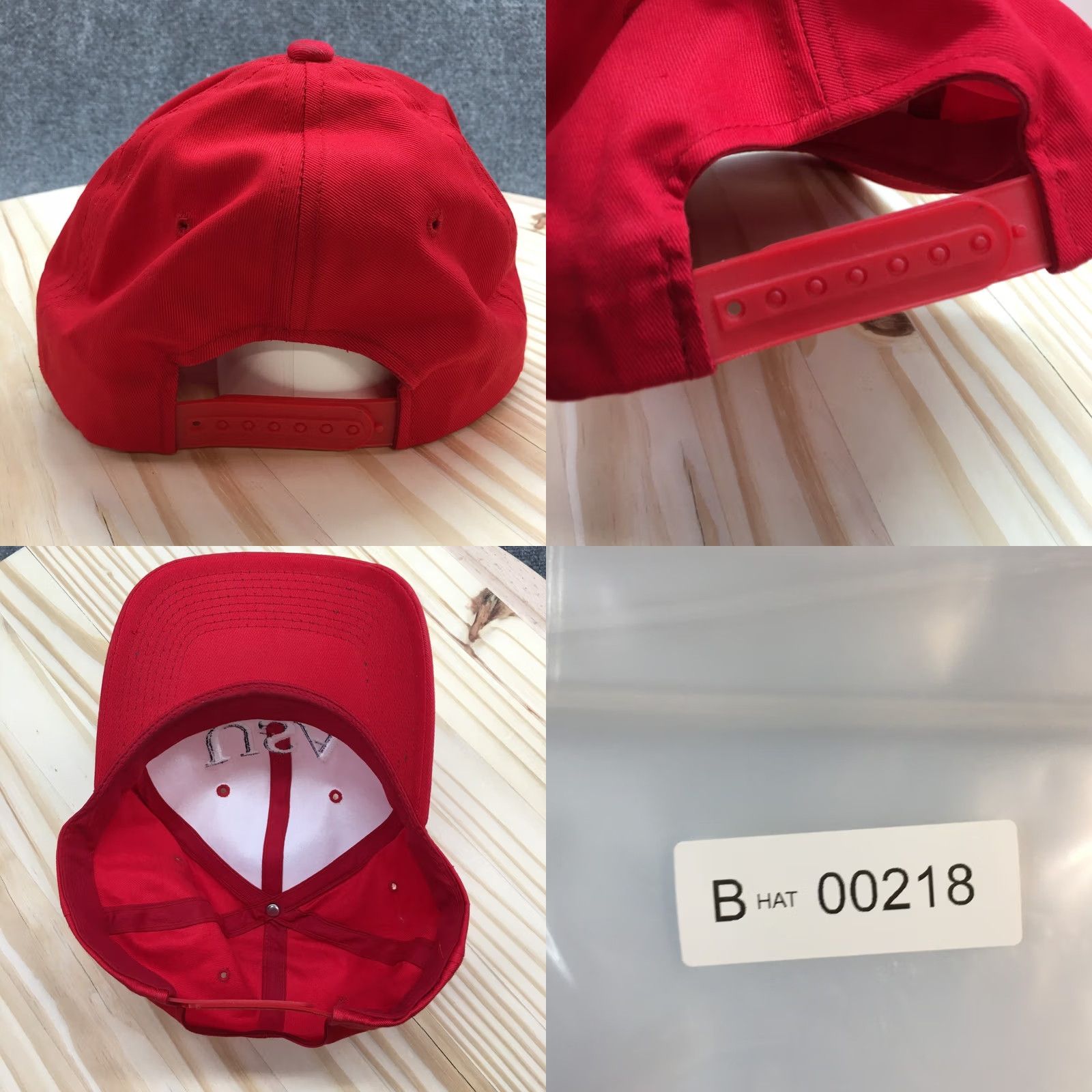 Vintage United States Trucker Hat Mens Red OS Curved Brim Embroidered Logo Size ONE SIZE - 8 Thumbnail